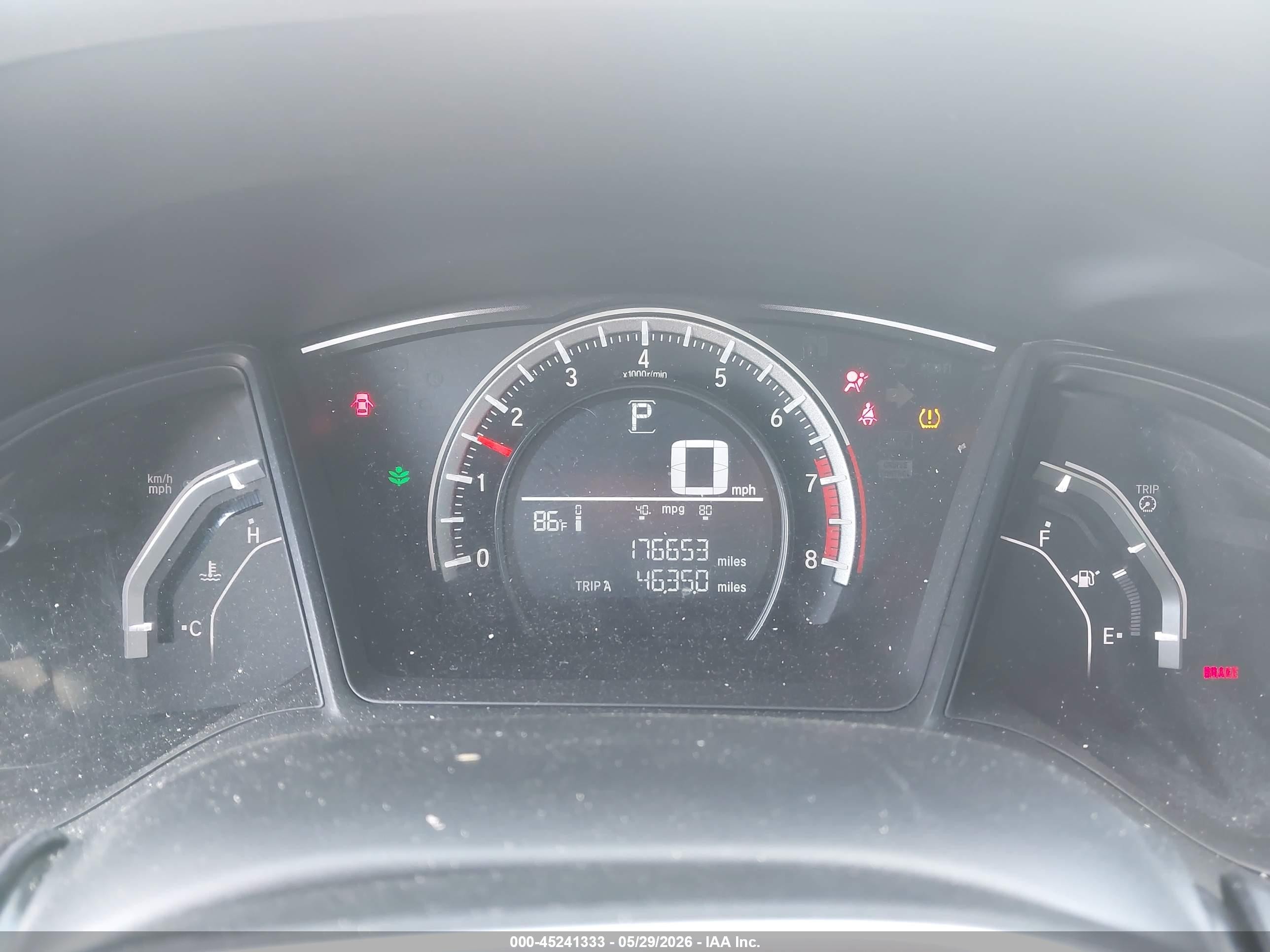 2016 Honda Civic Lx White vin: 19XFC2F51GE007878