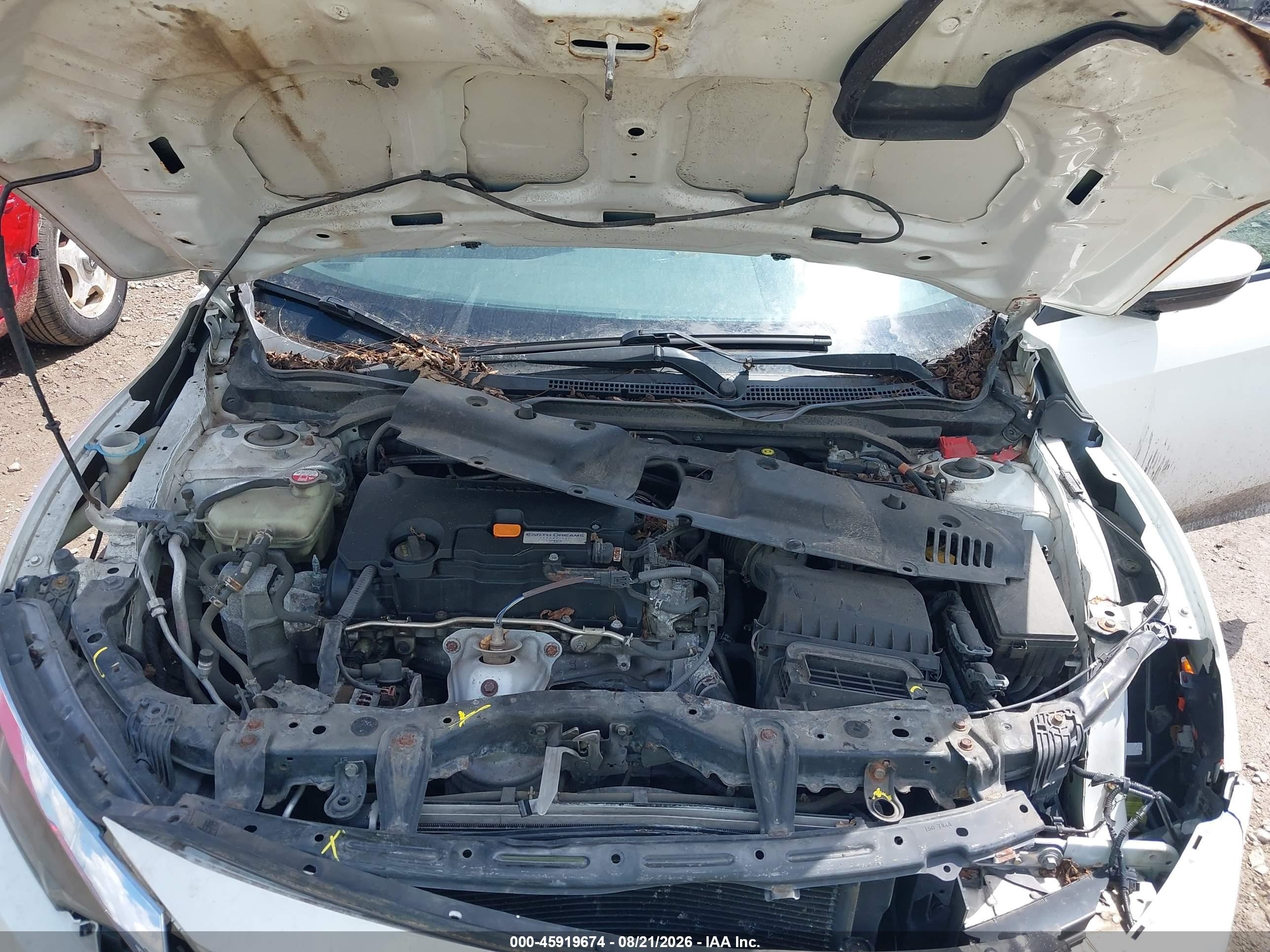 2016 Honda Civic Lx White vin: 19XFC2F51GE019965