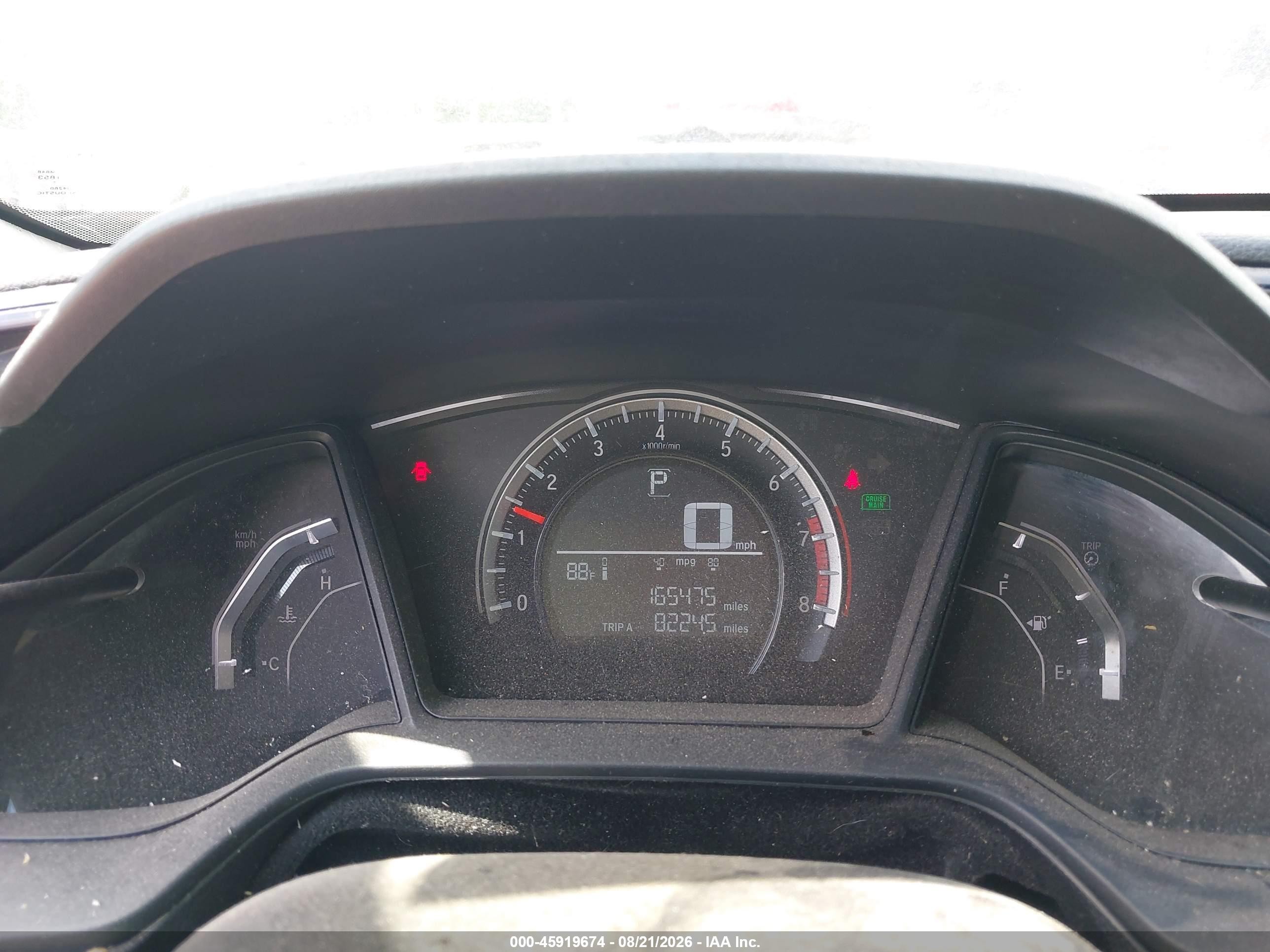 2016 Honda Civic Lx White vin: 19XFC2F51GE019965