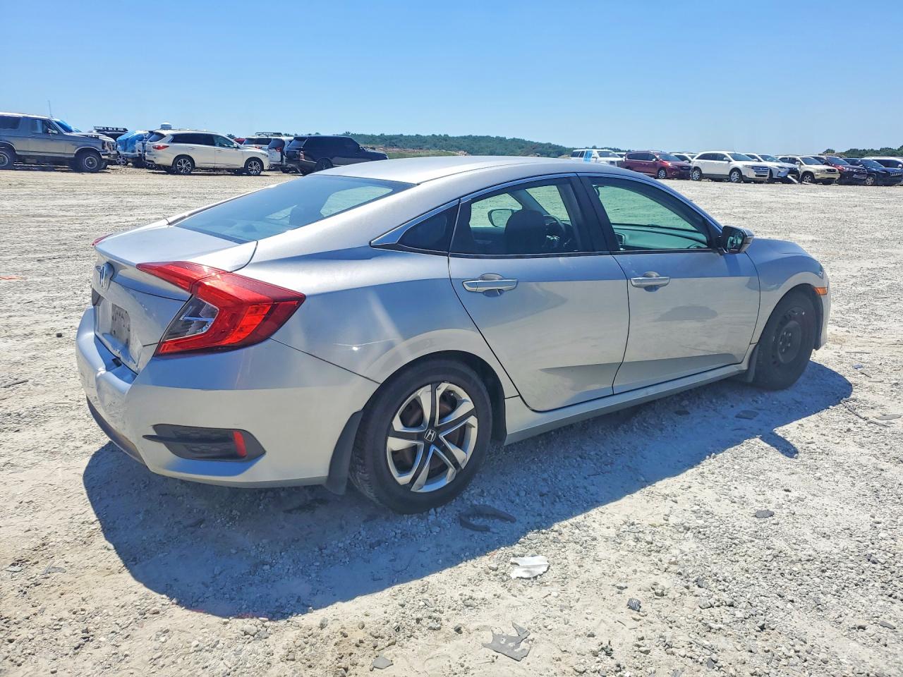 2016 Honda Civic Lx Silver vin: 19XFC2F52GE015715