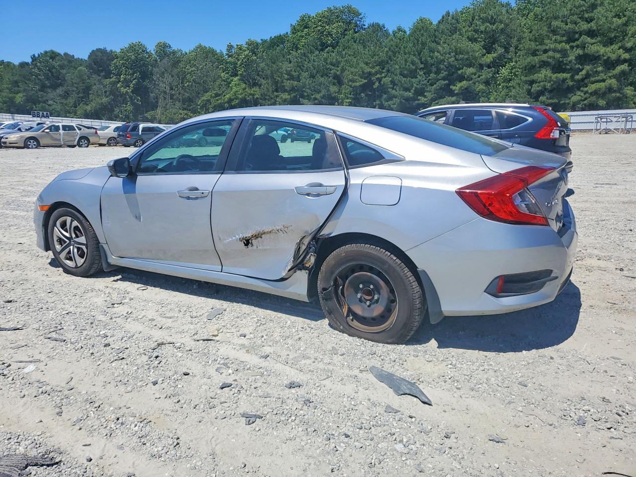 2016 Honda Civic Lx Silver vin: 19XFC2F52GE015715