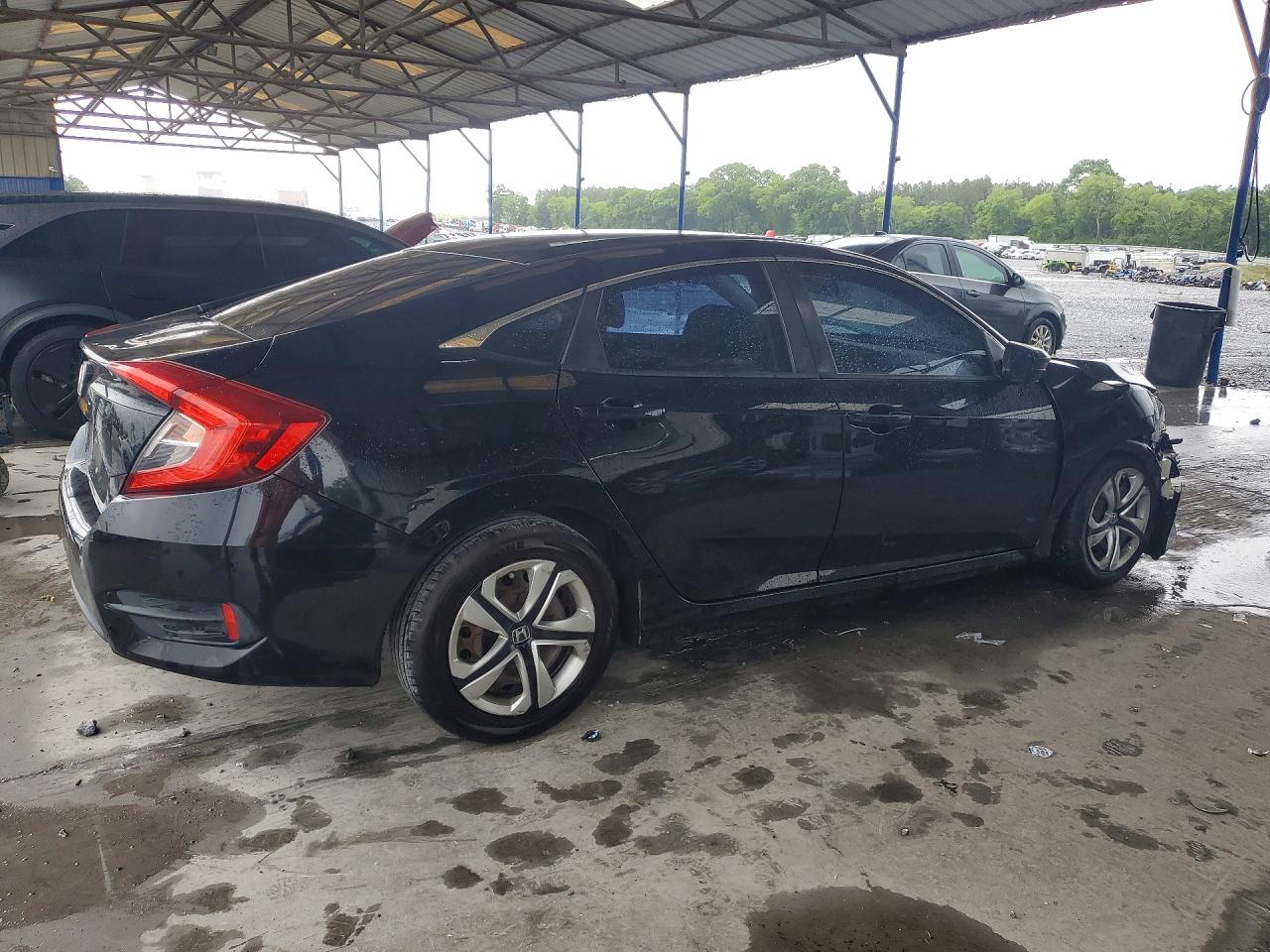 2016 Honda Civic Lx Black vin: 19XFC2F52GE029131