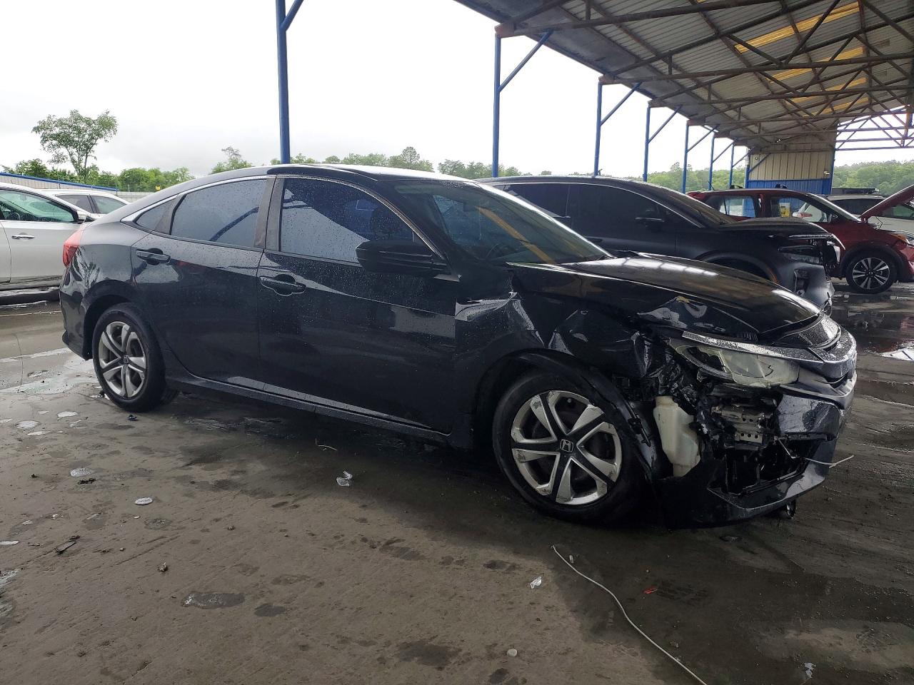 2016 Honda Civic Lx Black vin: 19XFC2F52GE029131