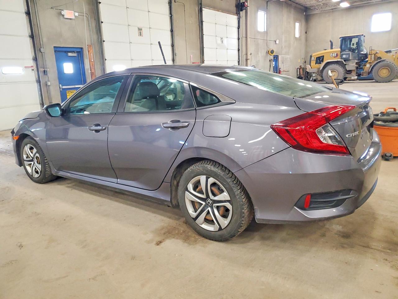 2017 Honda Civic Lx Gray vin: 19XFC2F52HE028174