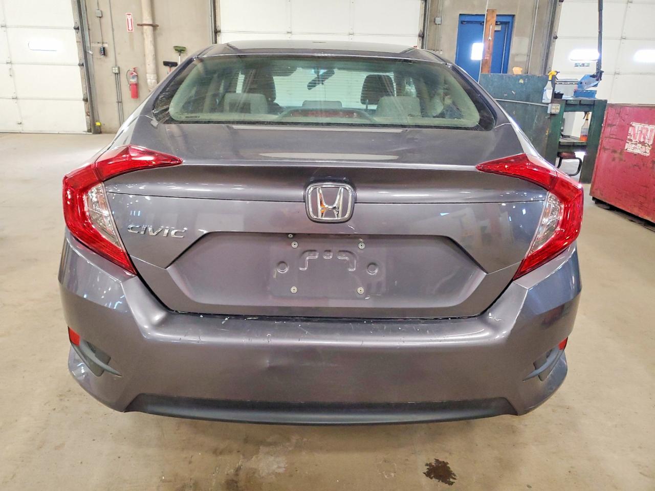 2017 Honda Civic Lx Gray vin: 19XFC2F52HE028174