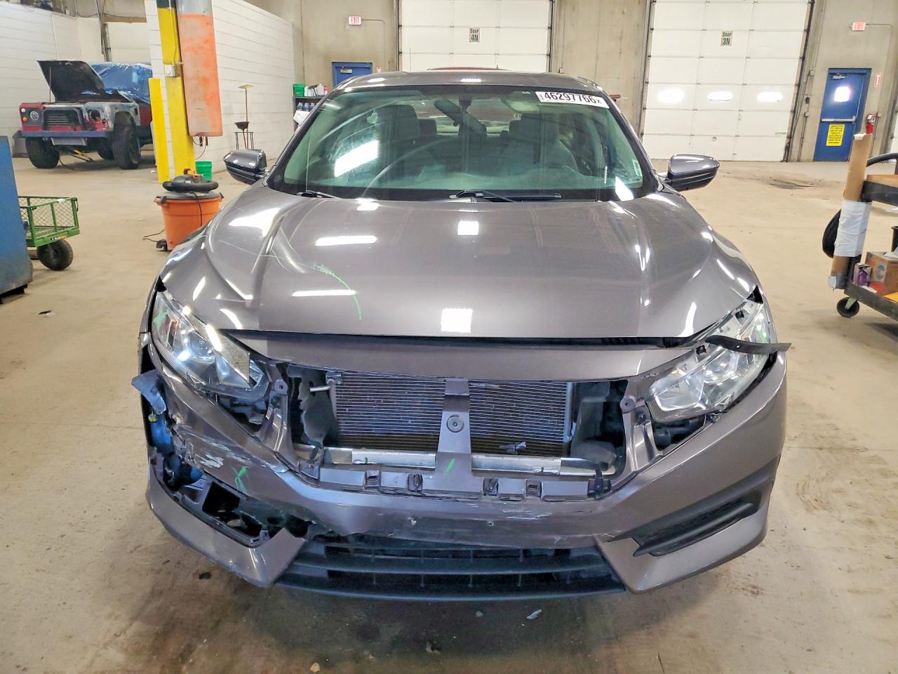 2017 Honda Civic Lx Gray vin: 19XFC2F52HE028174