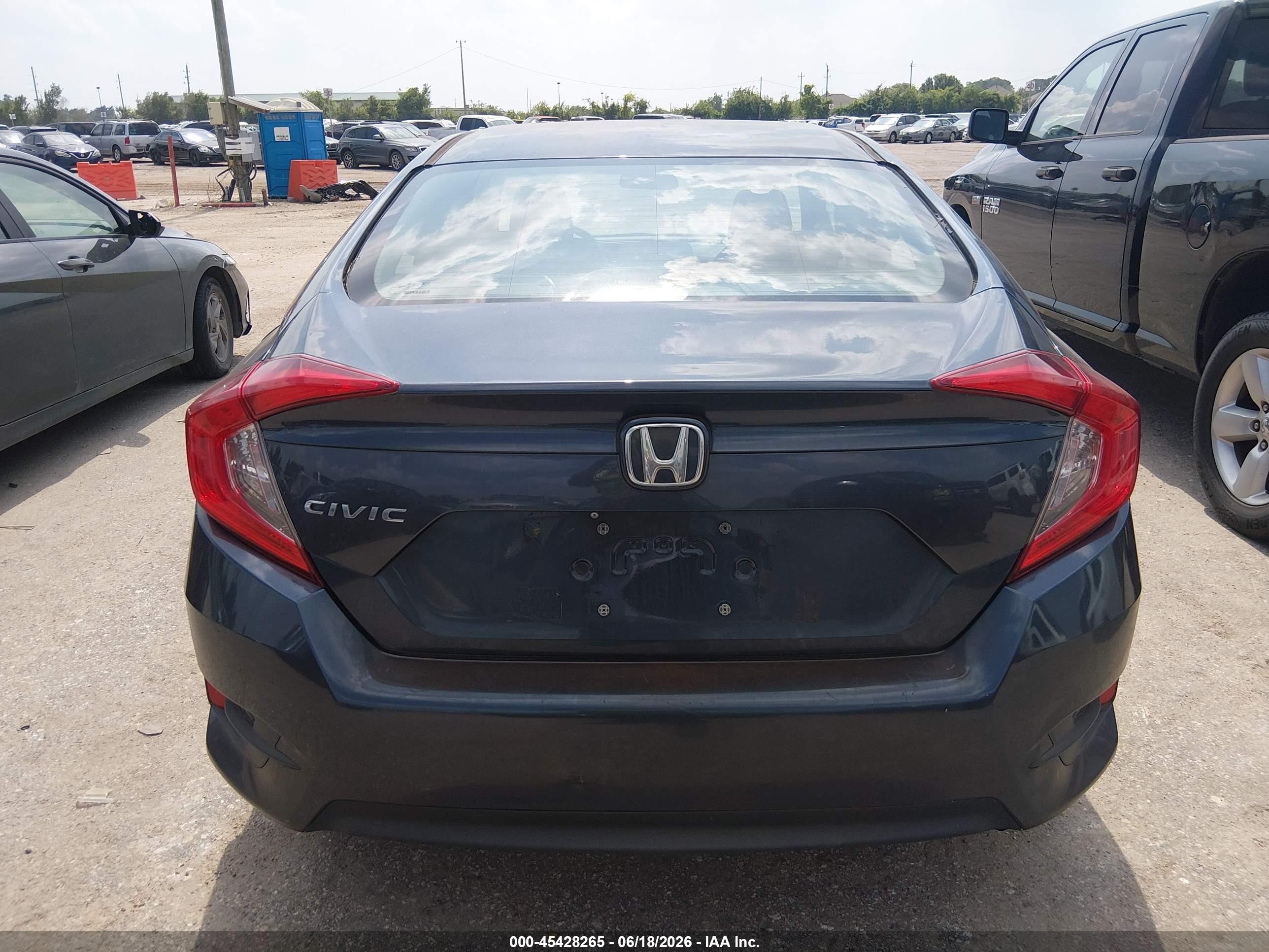 2017 Honda Civic Lx Turquoise vin: 19XFC2F52HE032158