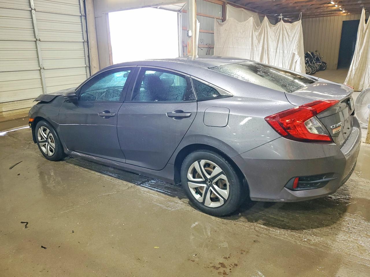 2018 Honda Civic Lx Серый vin: 19XFC2F52JE028682