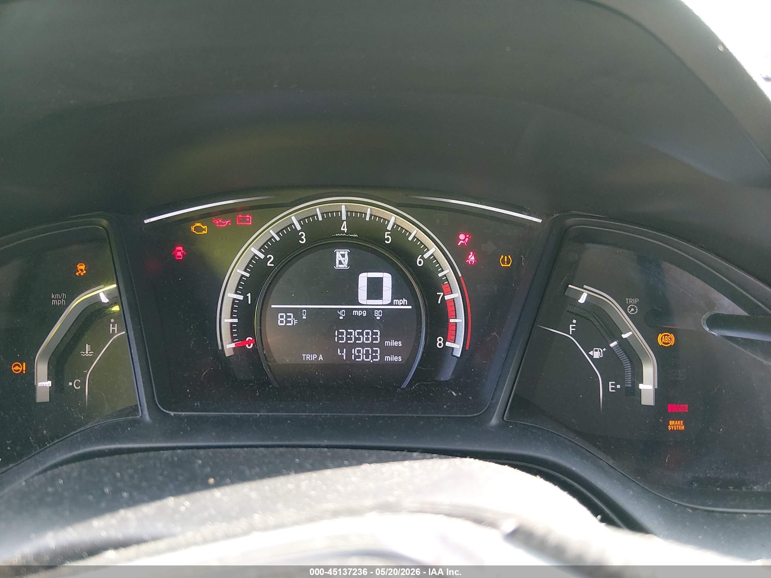 2016 Honda Civic Lx White vin: 19XFC2F53GE058086