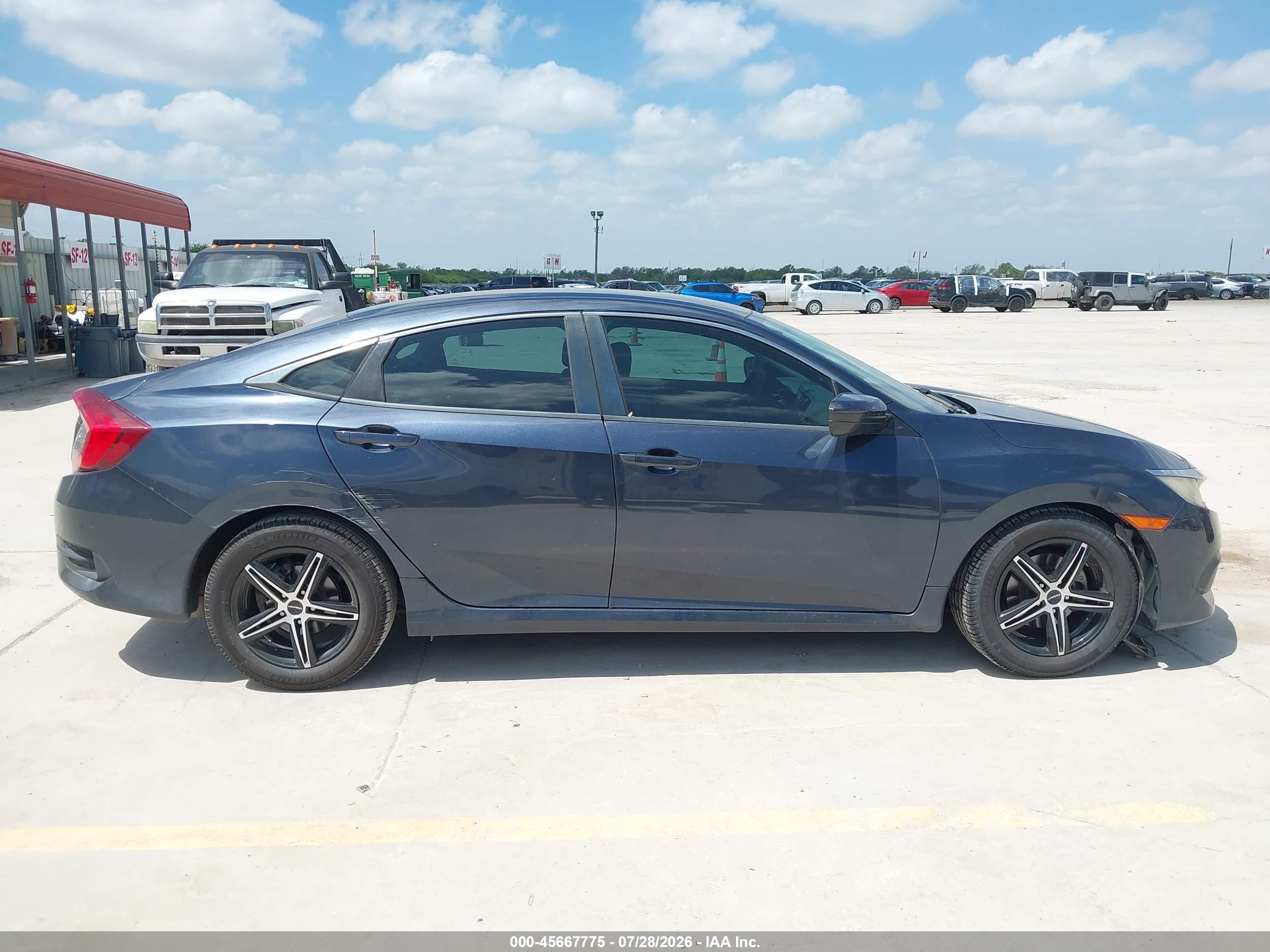 2016 Honda Civic Lx Gray vin: 19XFC2F53GE072053