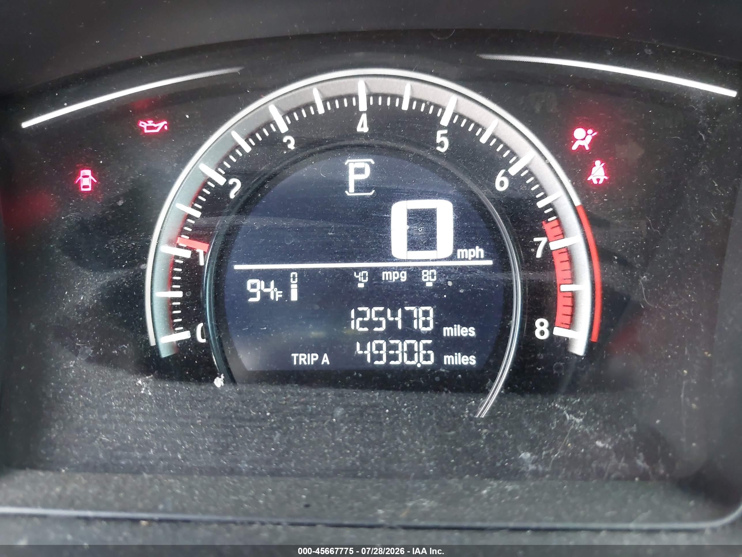 2016 Honda Civic Lx Gray vin: 19XFC2F53GE072053