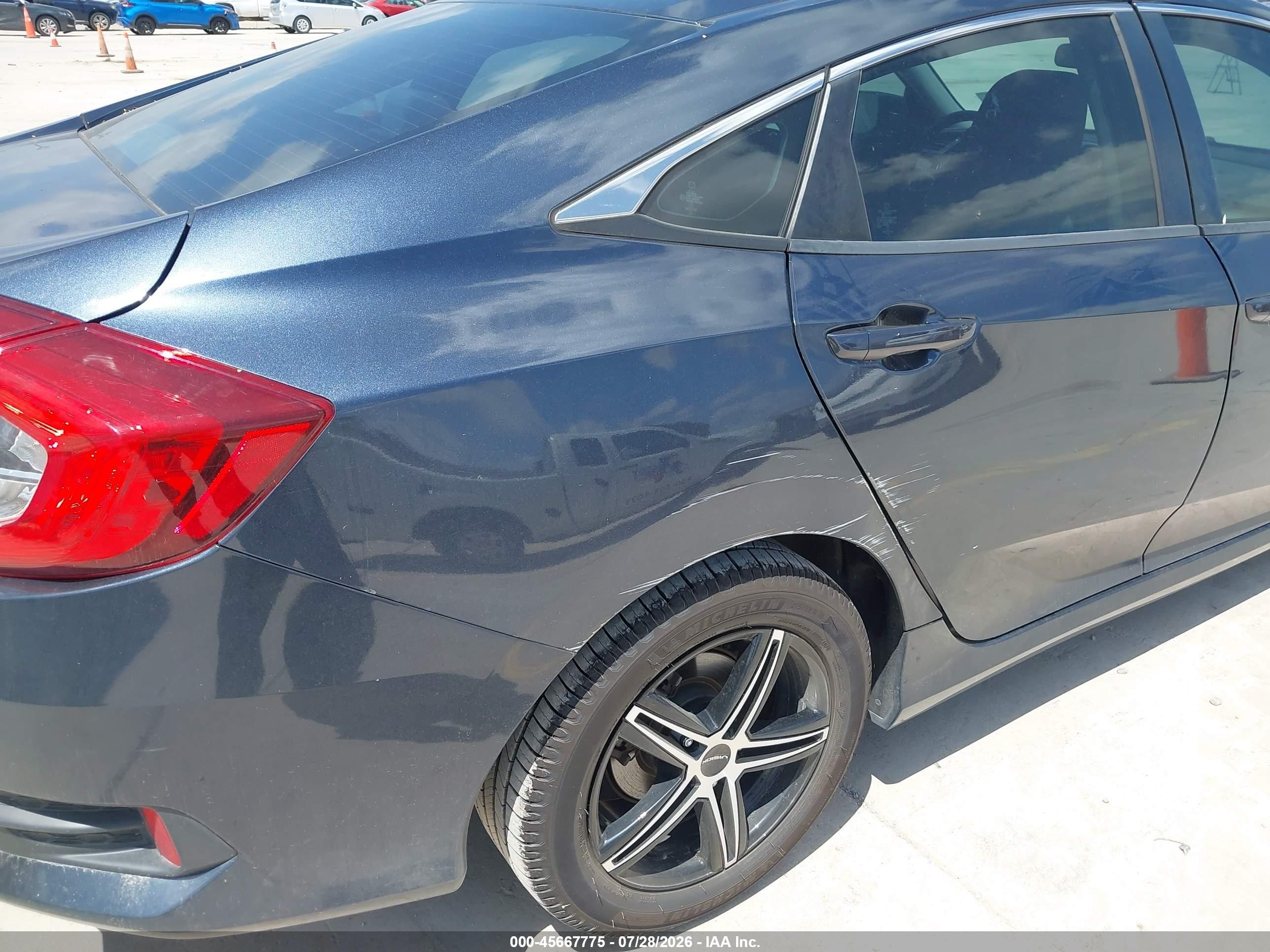 2016 Honda Civic Lx Gray vin: 19XFC2F53GE072053