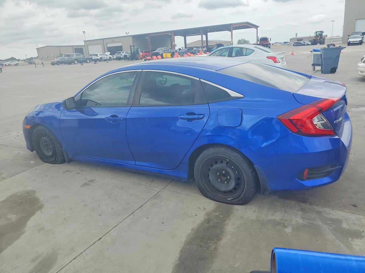 2017 Honda Civic Lx Blue vin: 19XFC2F53HE009102