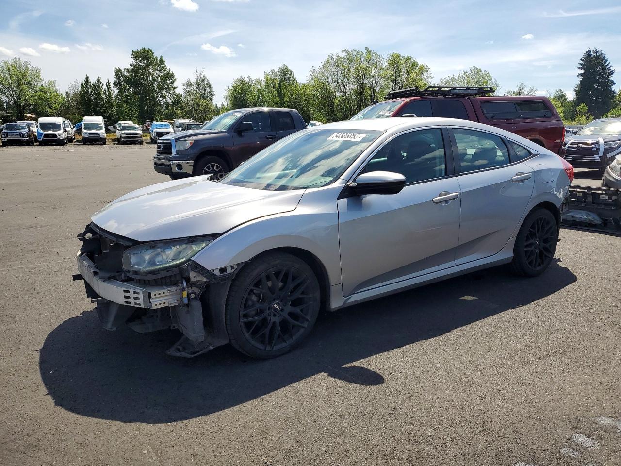 2018 Honda Civic Lx Серебряный vin: 19XFC2F53JE205224