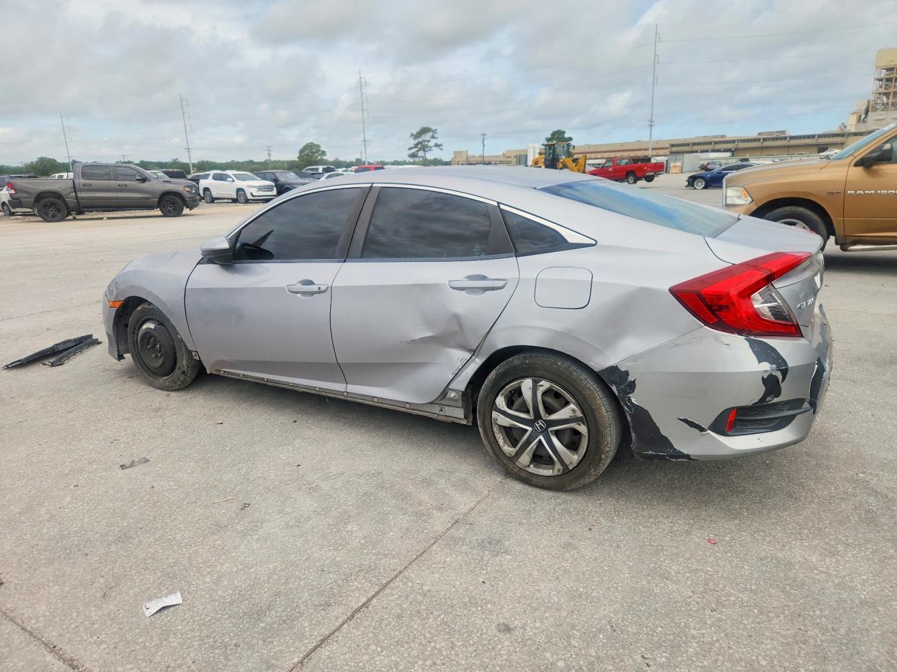 2016 Honda Civic Lx Silver vin: 19XFC2F54GE003517