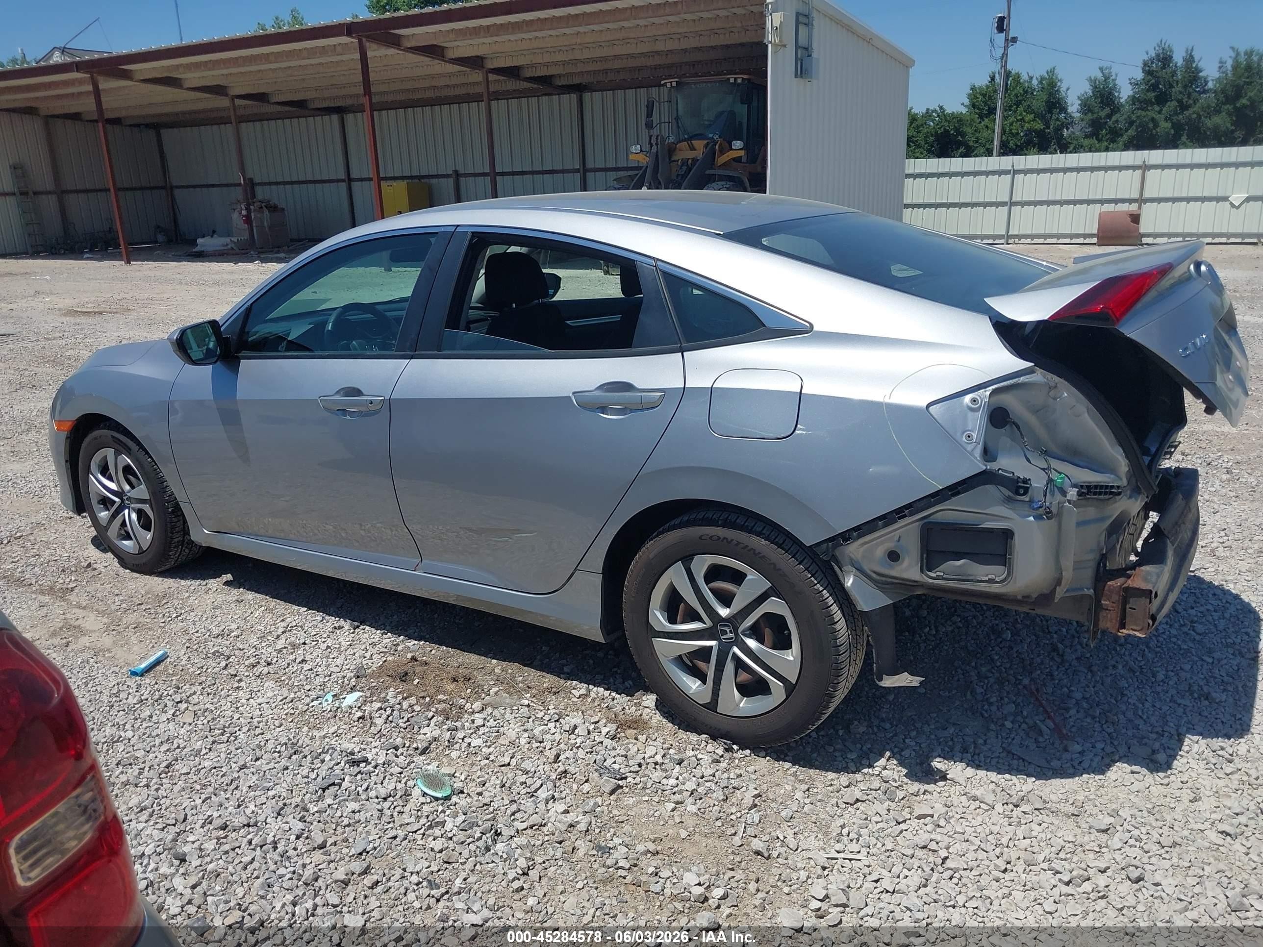 2016 Honda Civic Lx Silver vin: 19XFC2F54GE048571