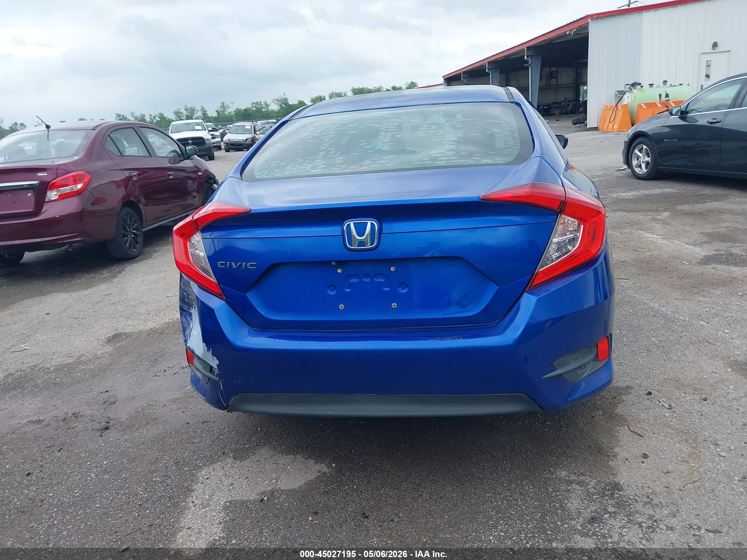 2016 Honda Civic Lx Синий vin: 19XFC2F54GE088763