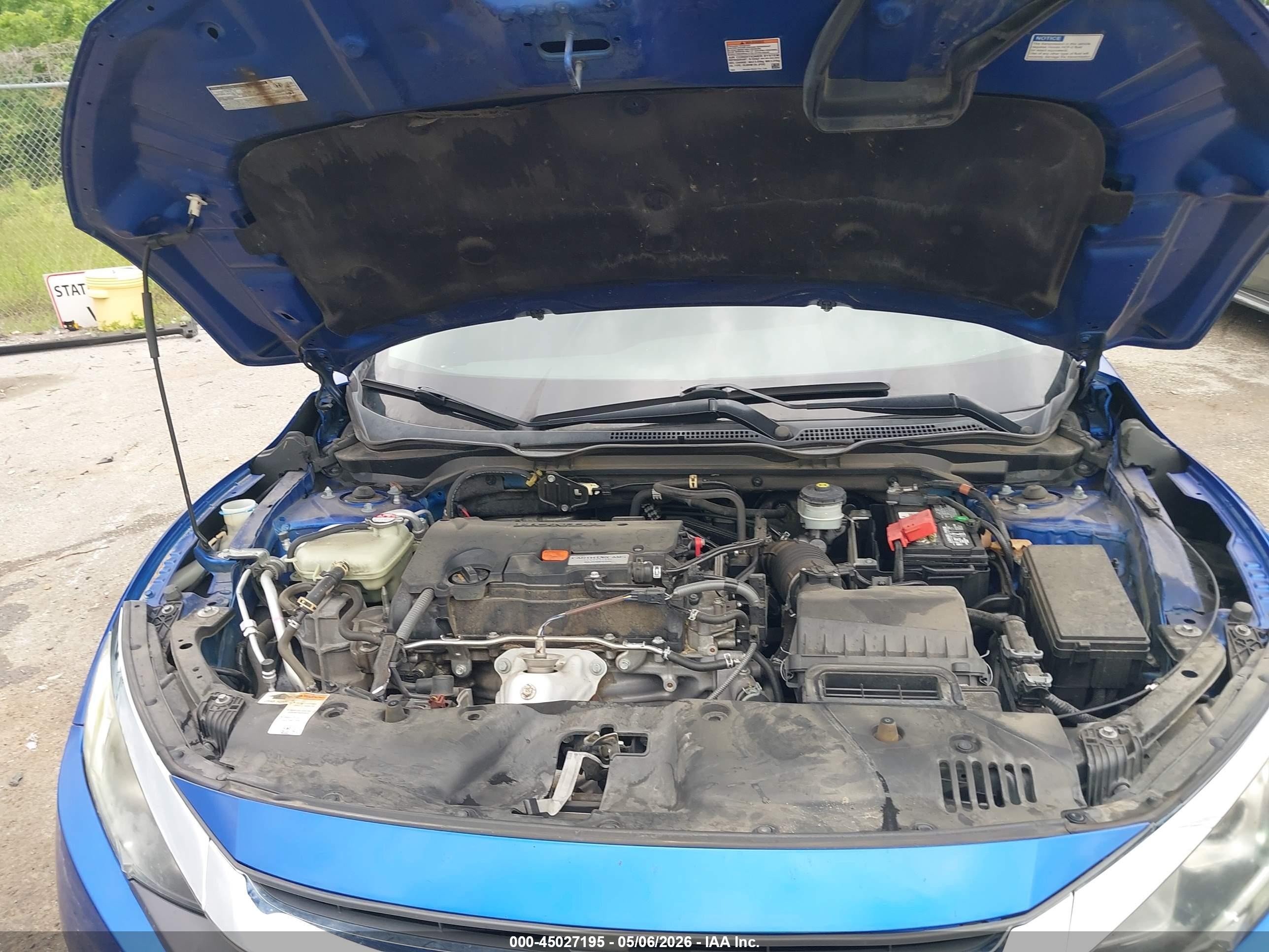 2016 Honda Civic Lx Синий vin: 19XFC2F54GE088763