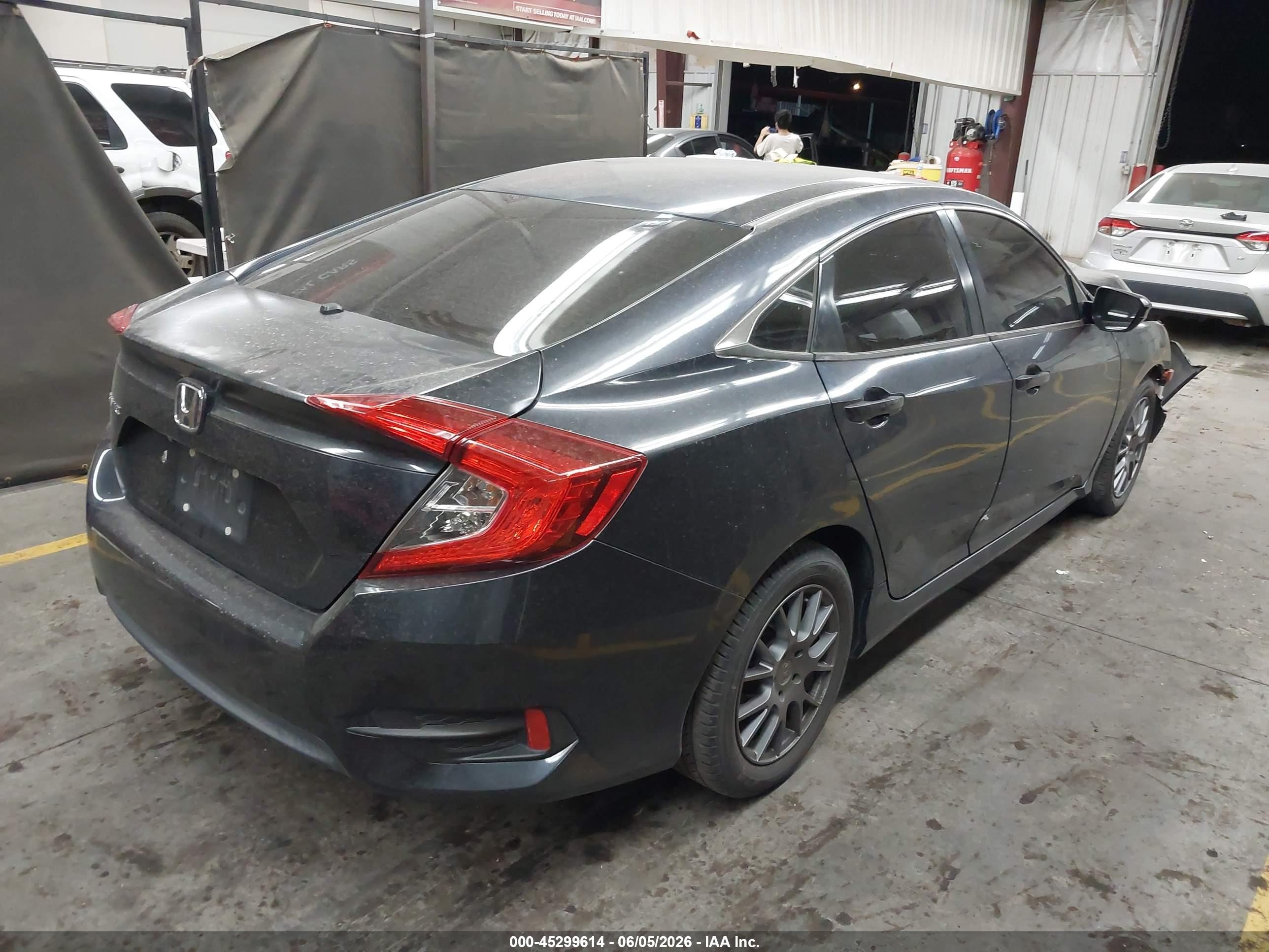 2016 Honda Civic Lx Синий vin: 19XFC2F54GE239875
