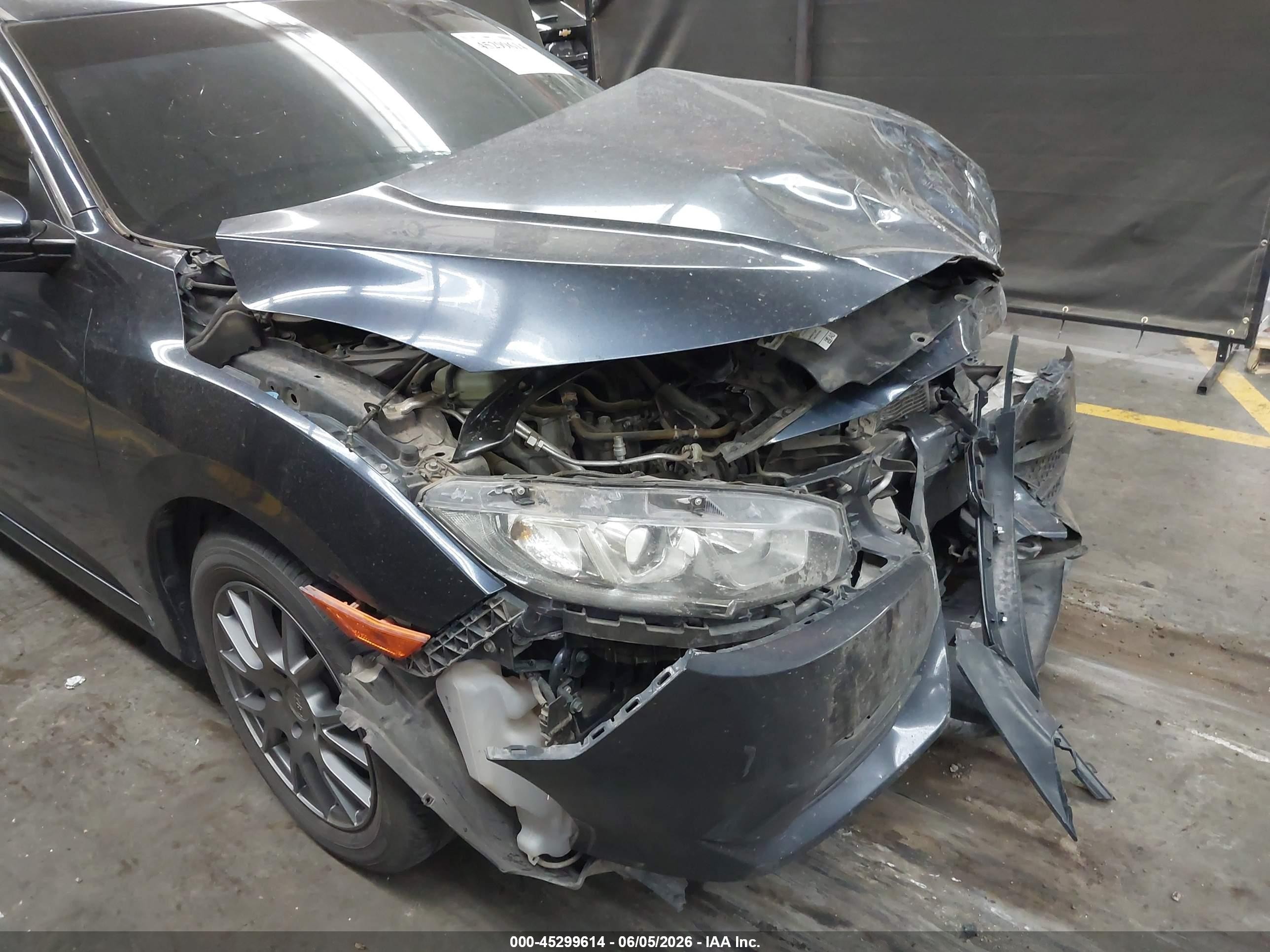 2016 Honda Civic Lx Синий vin: 19XFC2F54GE239875