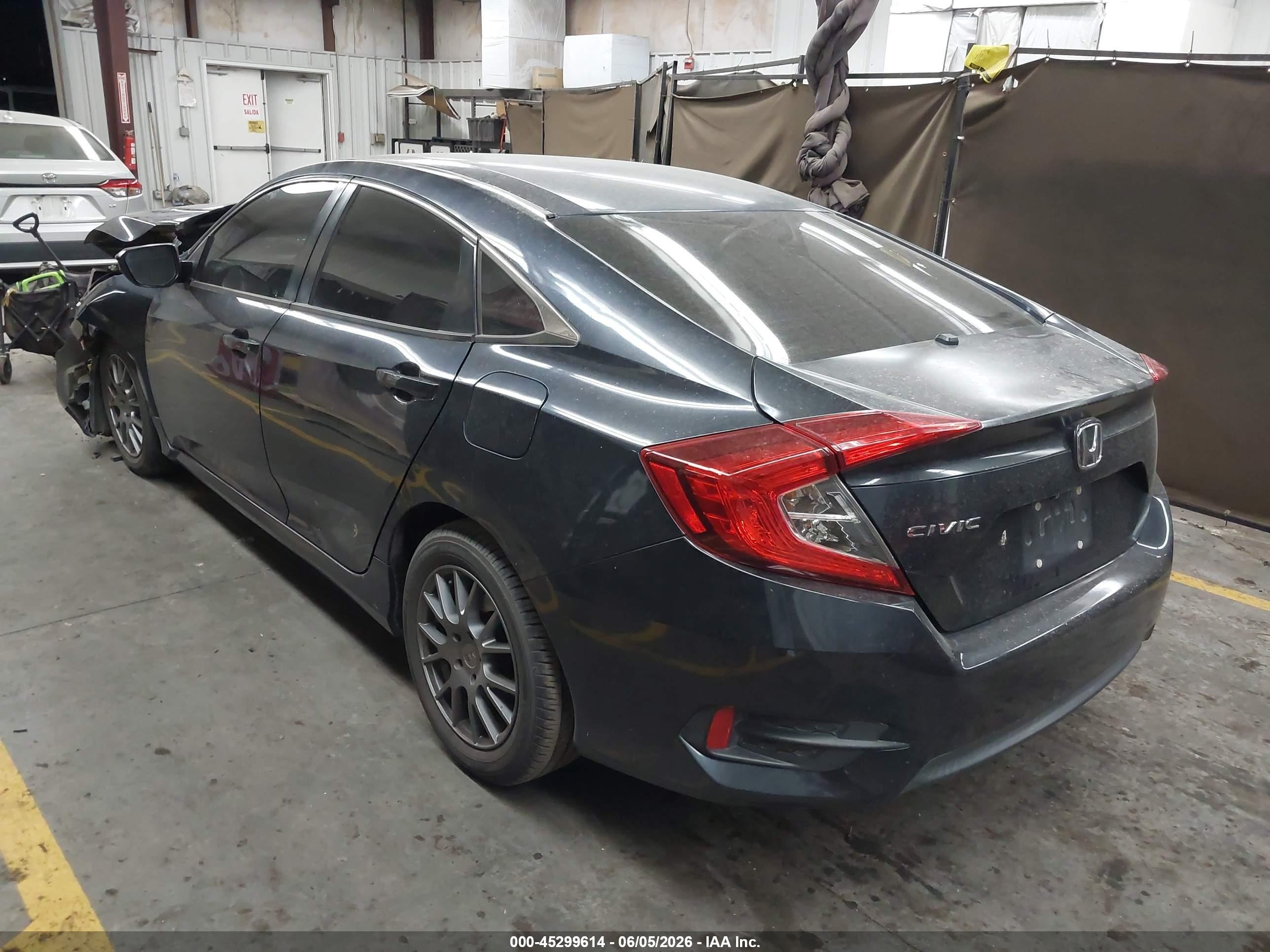 2016 Honda Civic Lx Синий vin: 19XFC2F54GE239875