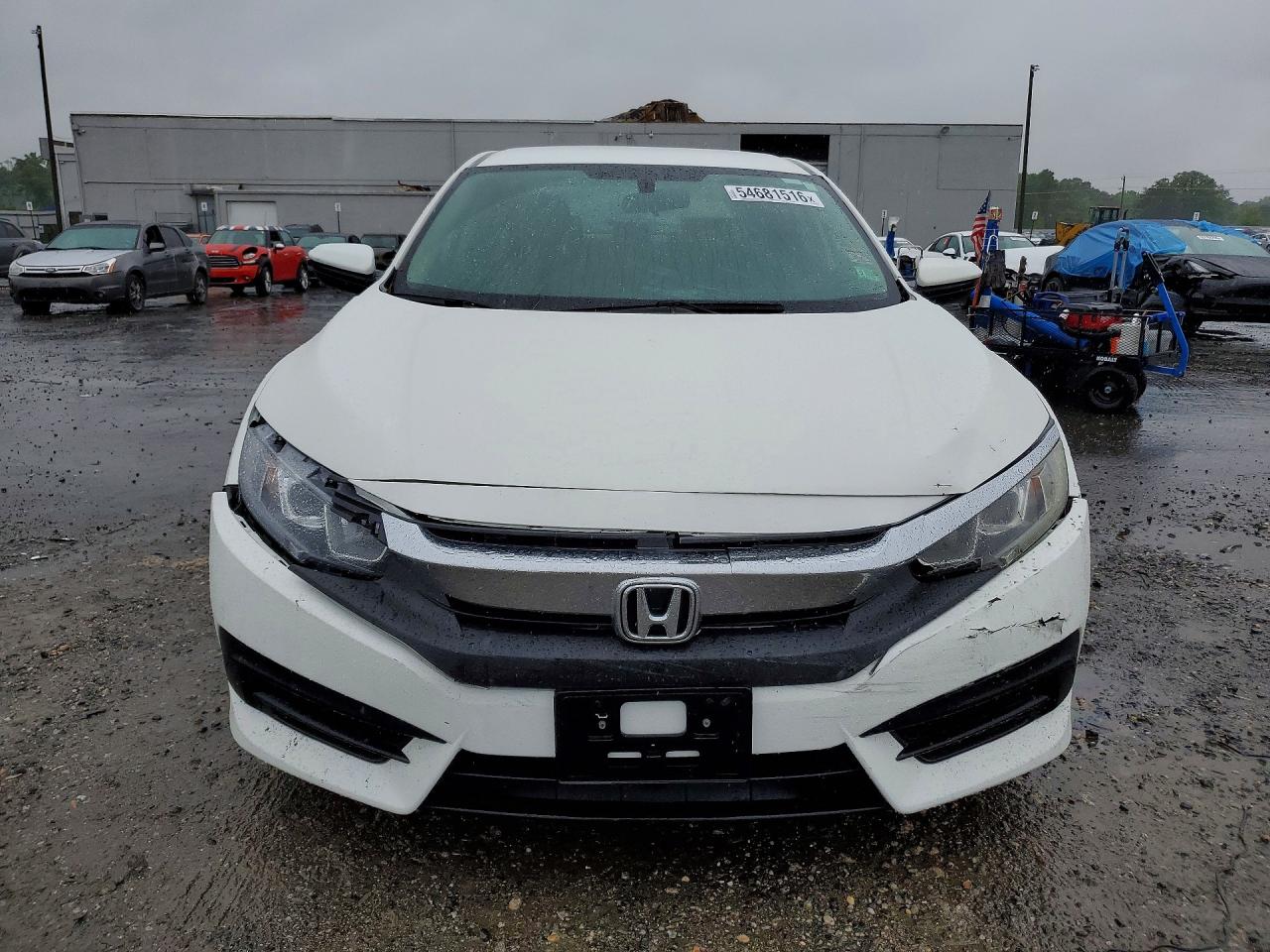 2017 Honda Civic Lx White vin: 19XFC2F54HE067610