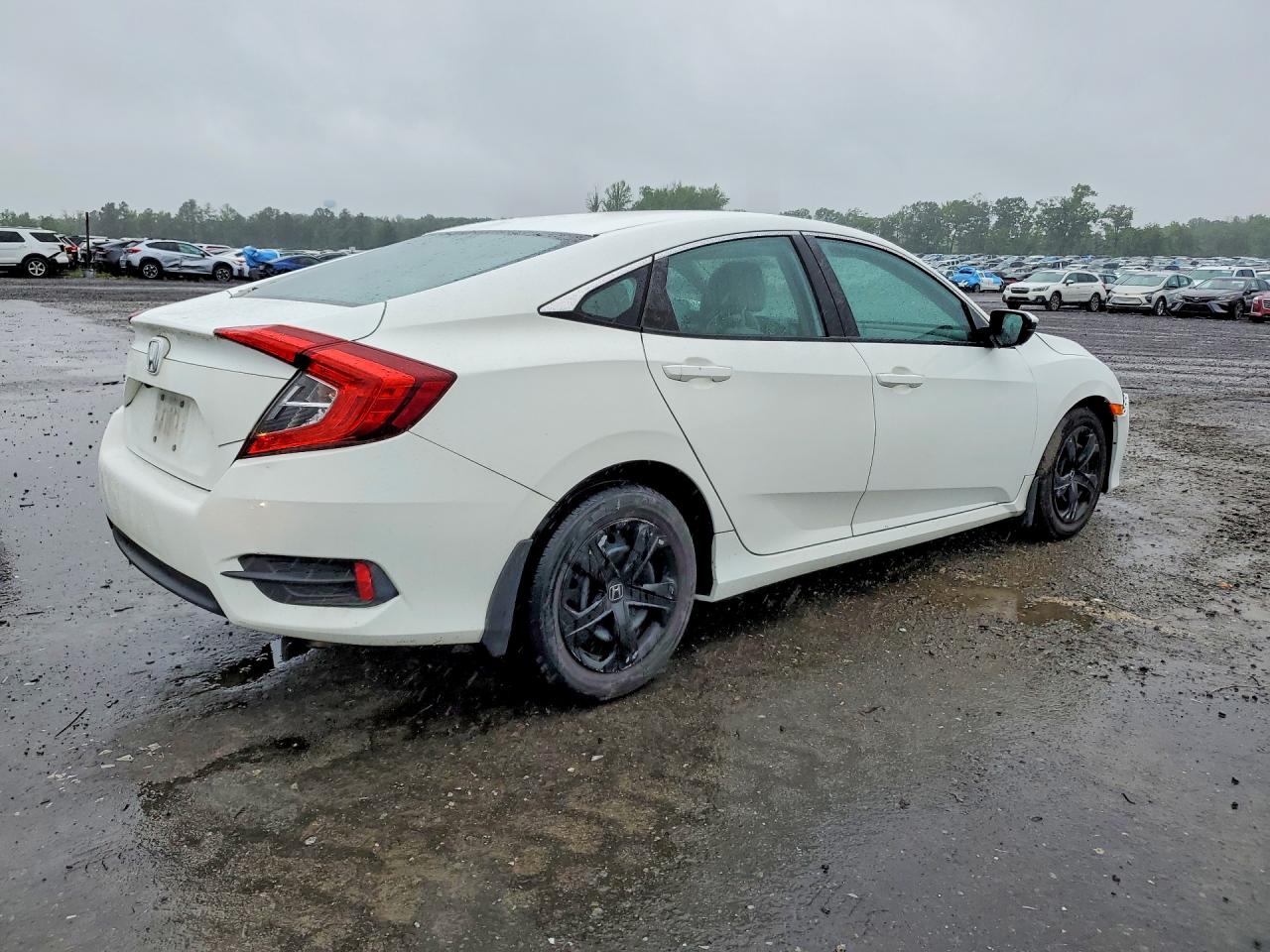 2017 Honda Civic Lx White vin: 19XFC2F54HE067610