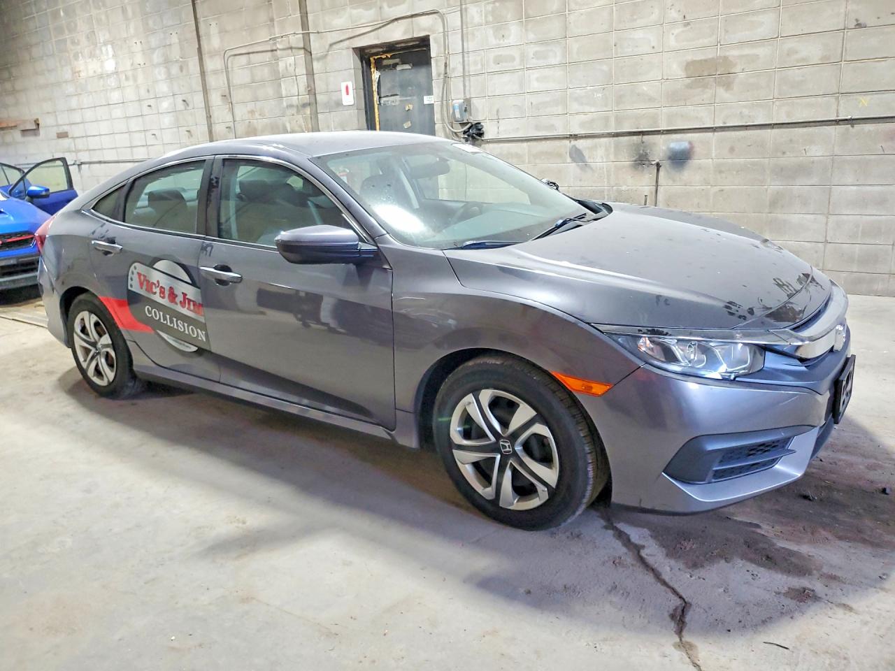 2017 Honda Civic Lx Gray vin: 19XFC2F54HE082298