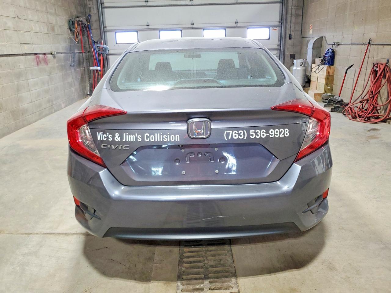 2017 Honda Civic Lx Gray vin: 19XFC2F54HE082298