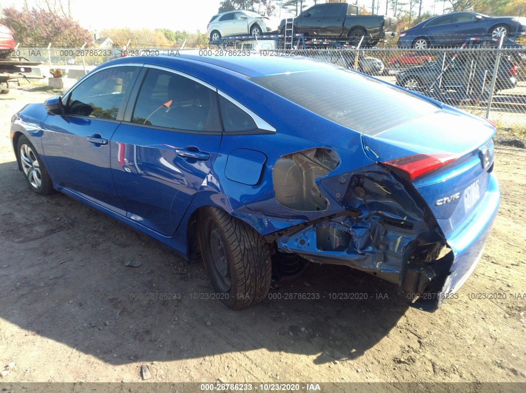 2017 Honda Civic Sedan Lx Blue vin: 19XFC2F54HE216212