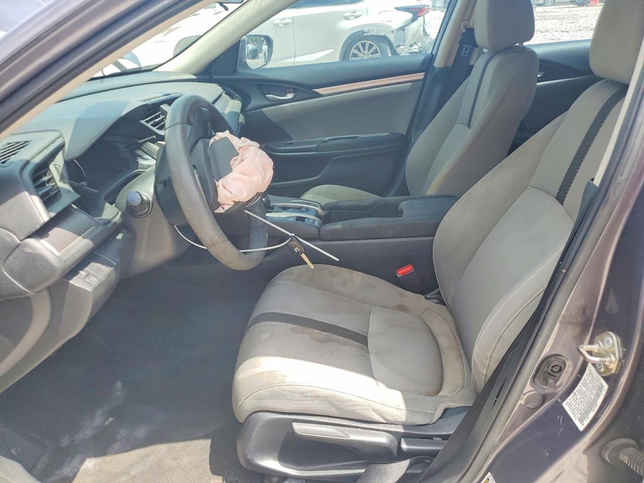 2017 Honda Civic Lx Gray vin: 19XFC2F55HE008792