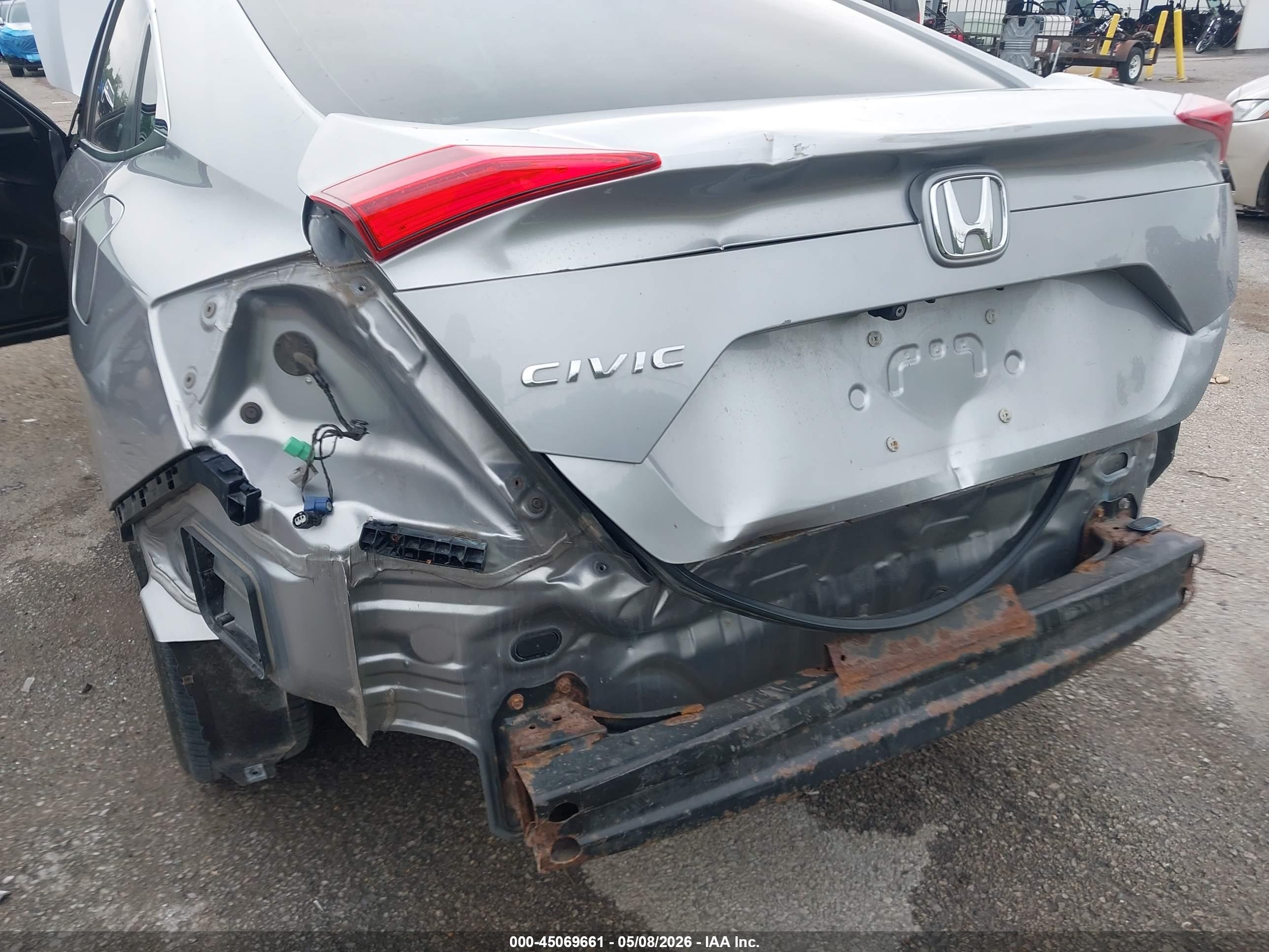2017 Honda Civic Lx Gray vin: 19XFC2F55HE019632