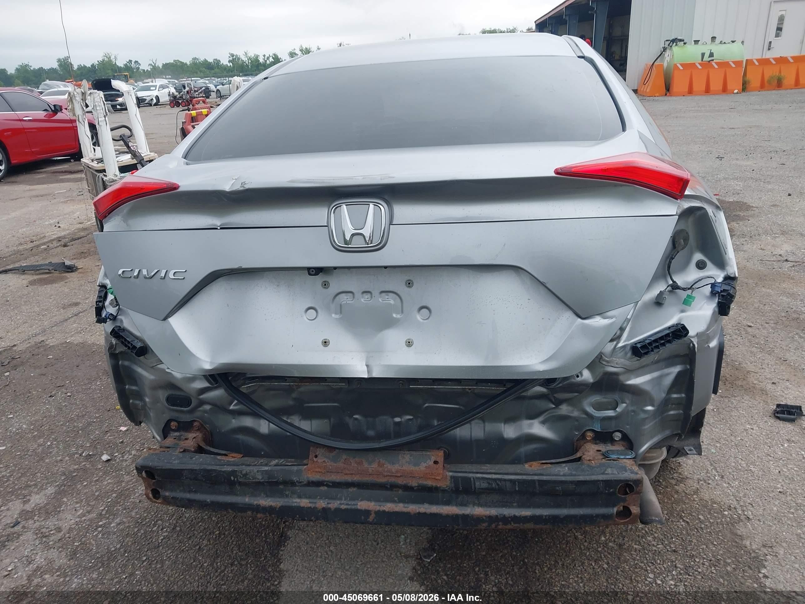 2017 Honda Civic Lx Gray vin: 19XFC2F55HE019632