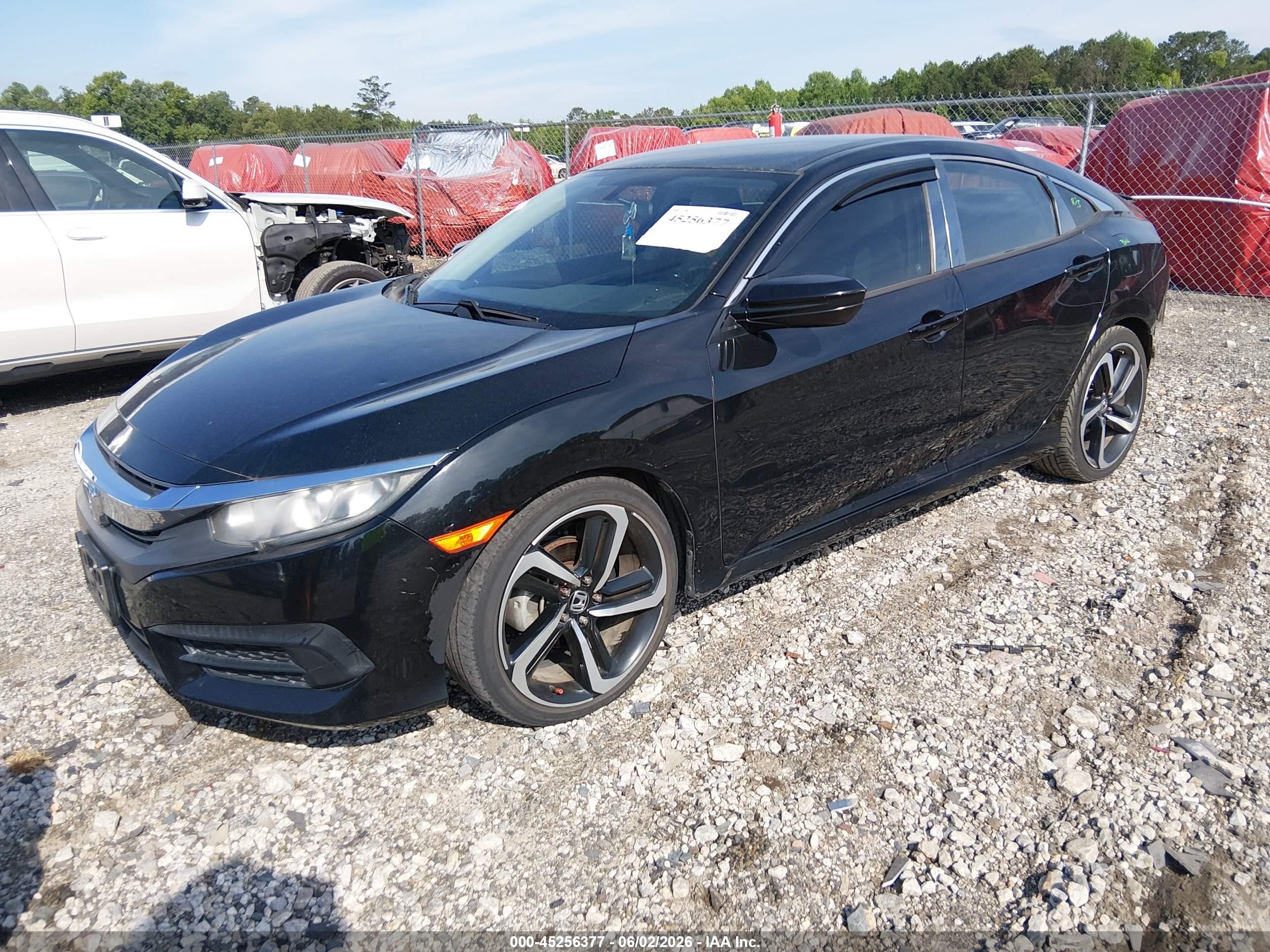 2017 Honda Civic Lx Черный vin: 19XFC2F55HE045244