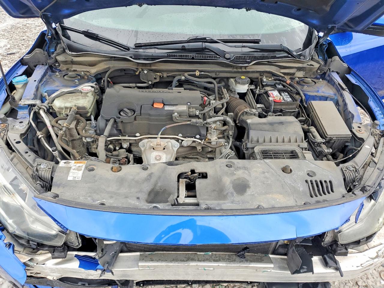 2018 Honda Civic Lx Blue vin: 19XFC2F55JE022780