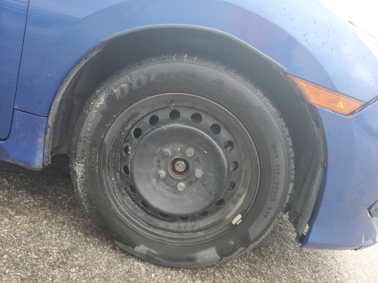 2016 Honda Civic Lx Синий vin: 19XFC2F56GE060074 Damage: Right Front Wheel Cover, Missing, Replacement Required