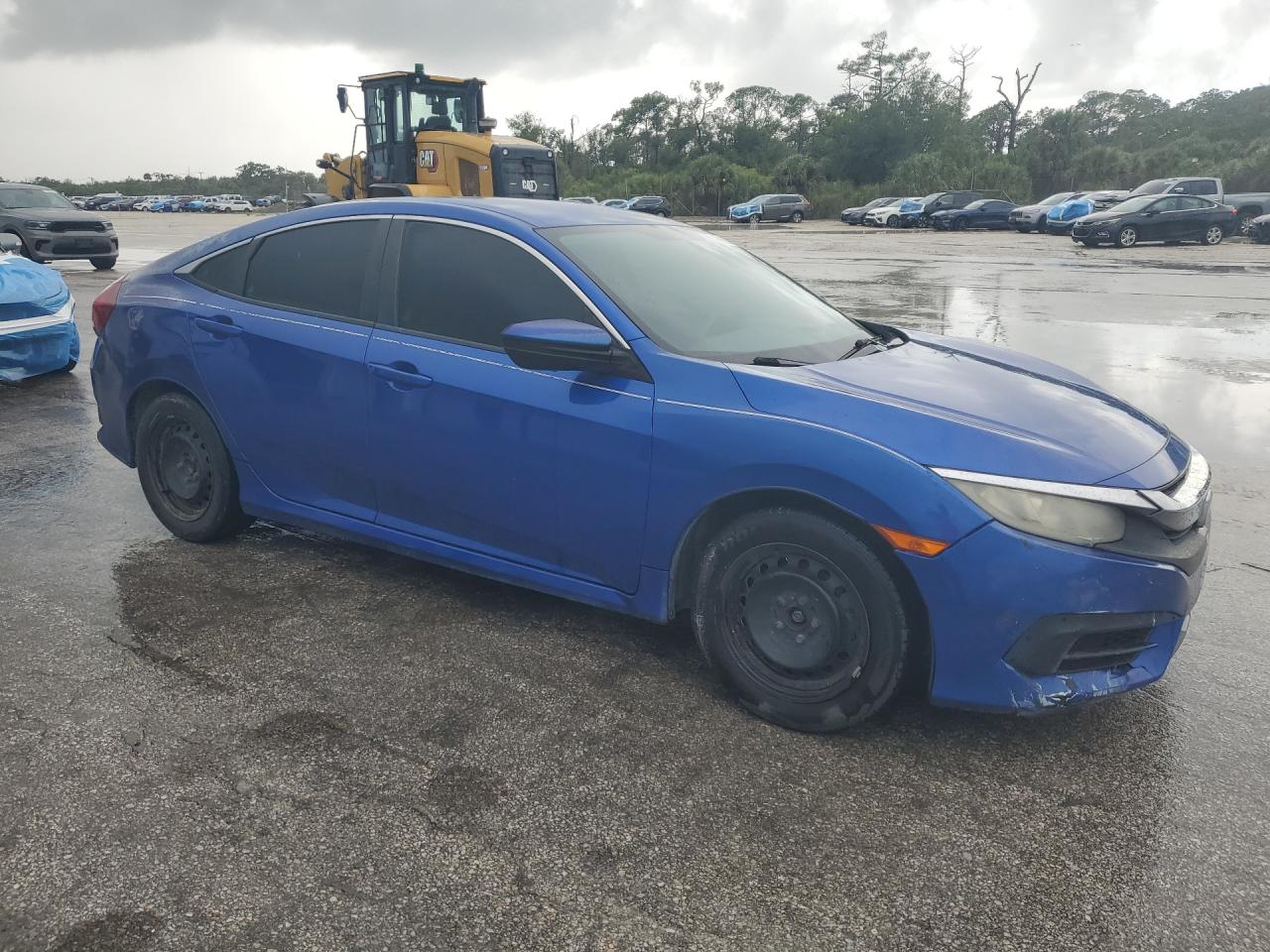 2016 Honda Civic Lx Синий vin: 19XFC2F56GE060074 Damage: Front Bumper, Broken, Replacement Required