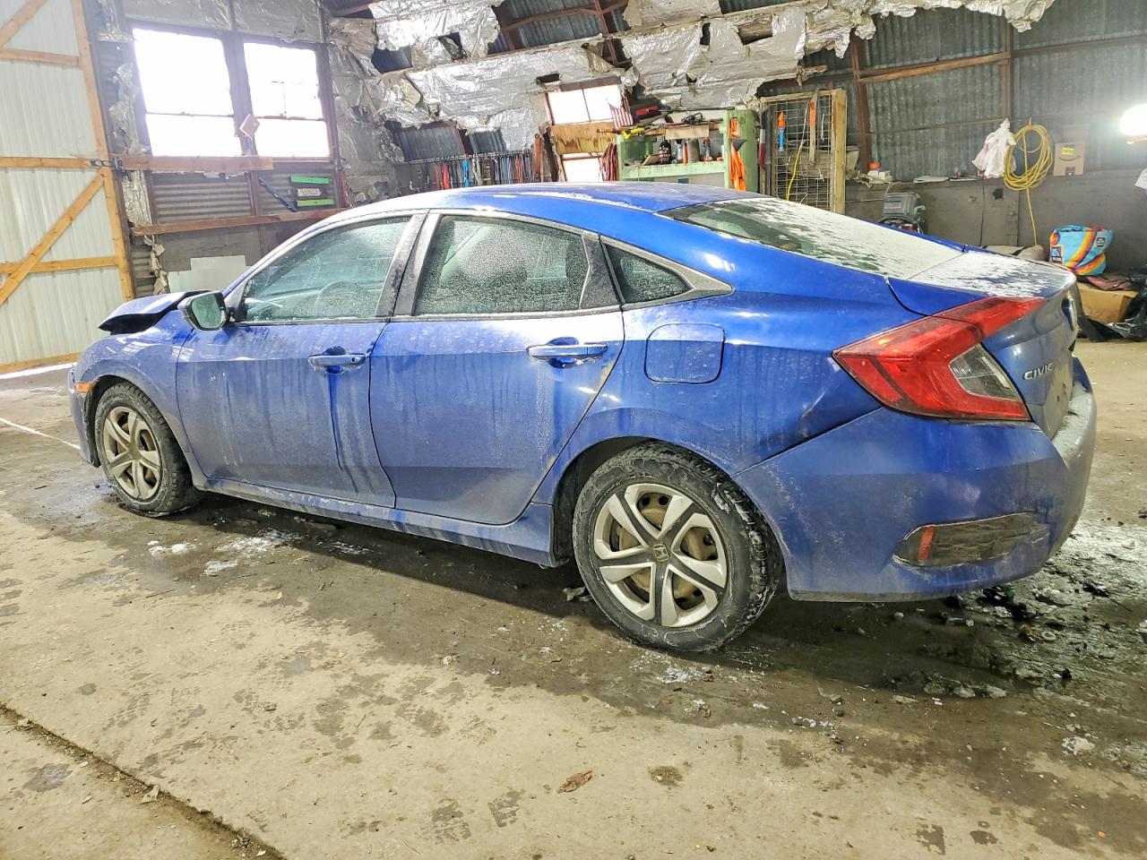 2016 Honda Civic Lx Blue vin: 19XFC2F56GE205842