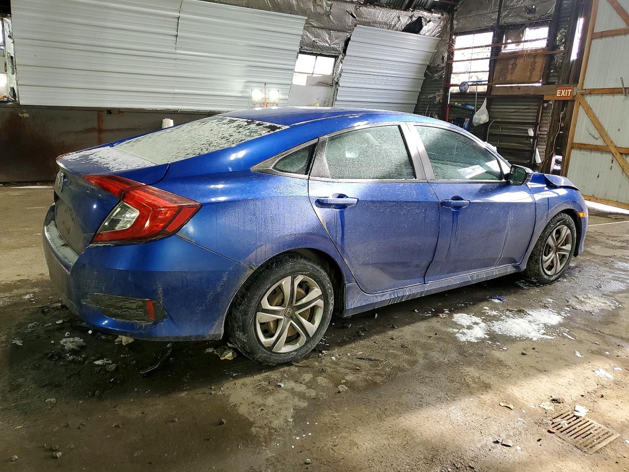 2016 Honda Civic Lx Blue vin: 19XFC2F56GE205842