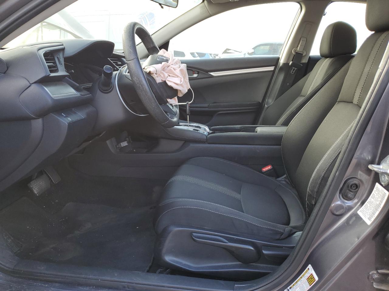 2017 Honda Civic Lx Gray vin: 19XFC2F56HE080066