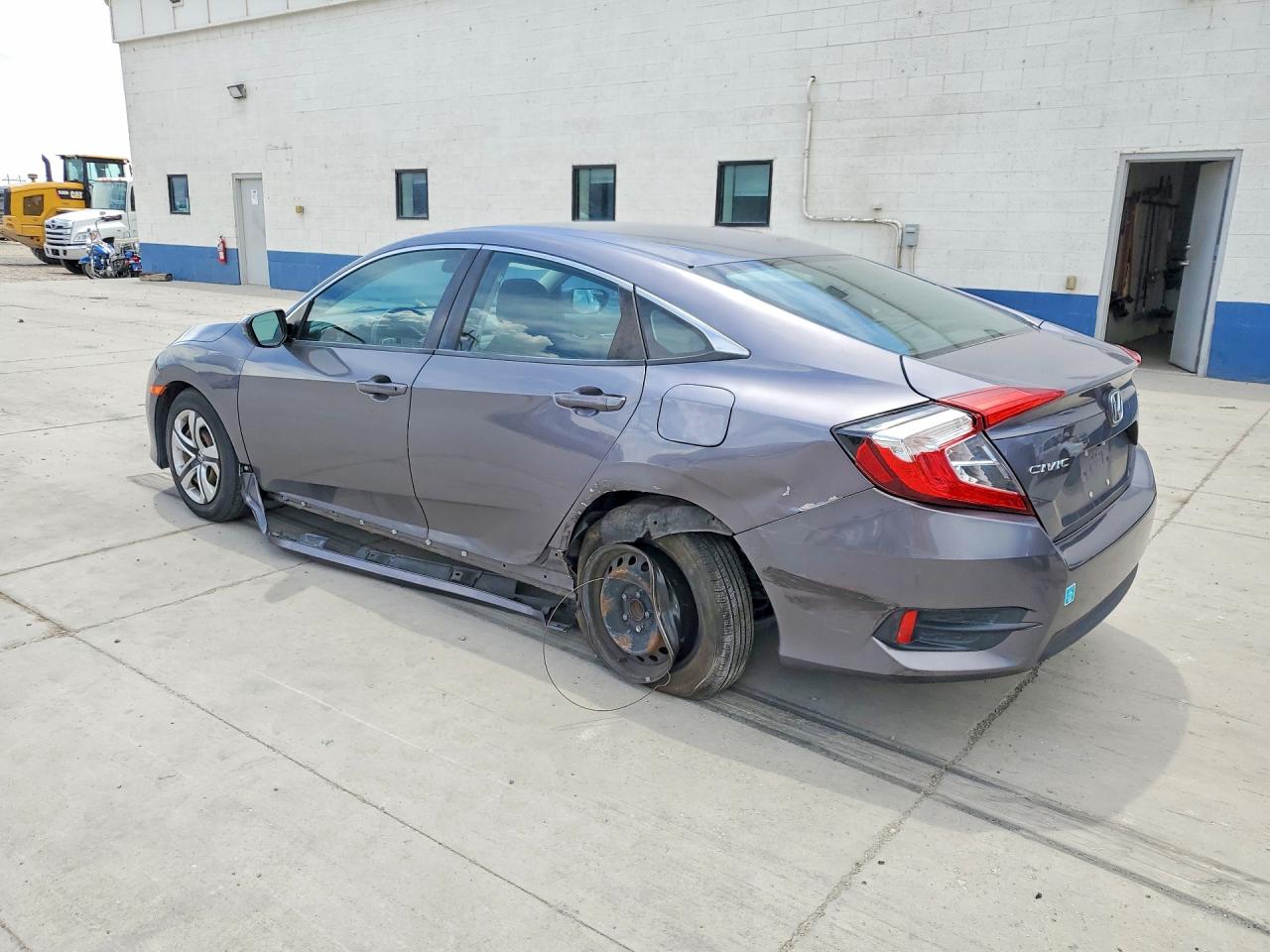 2017 Honda Civic Lx Gray vin: 19XFC2F56HE080066