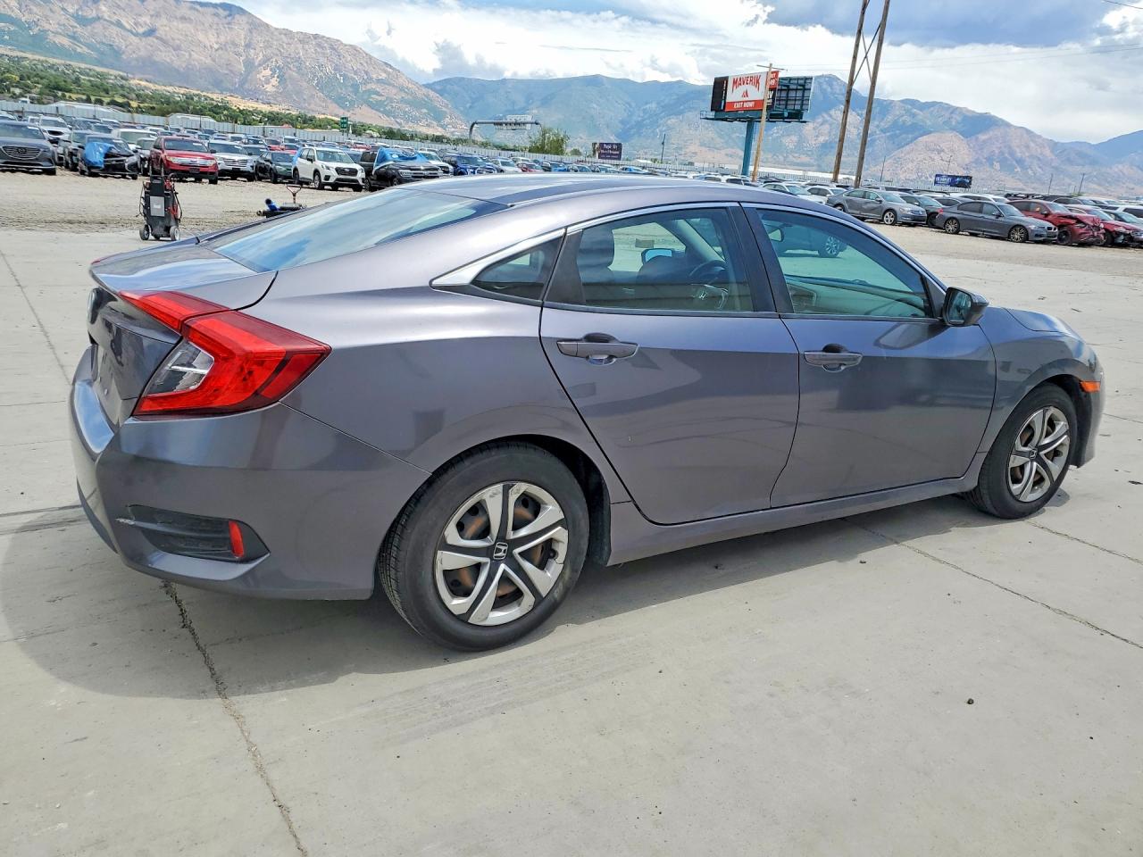 2017 Honda Civic Lx Gray vin: 19XFC2F56HE080066