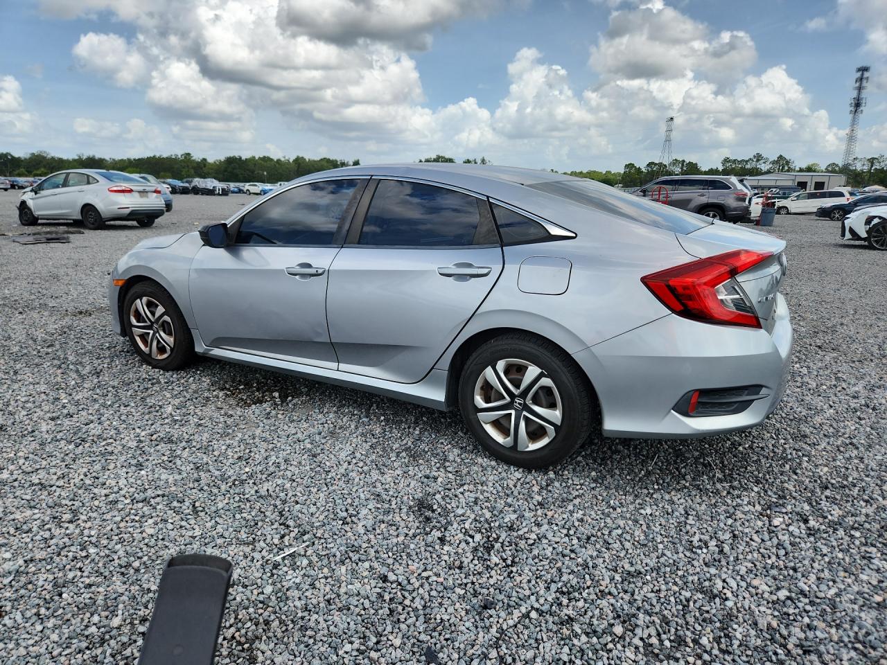 2016 Honda Civic Lx Silver vin: 19XFC2F57GE074257