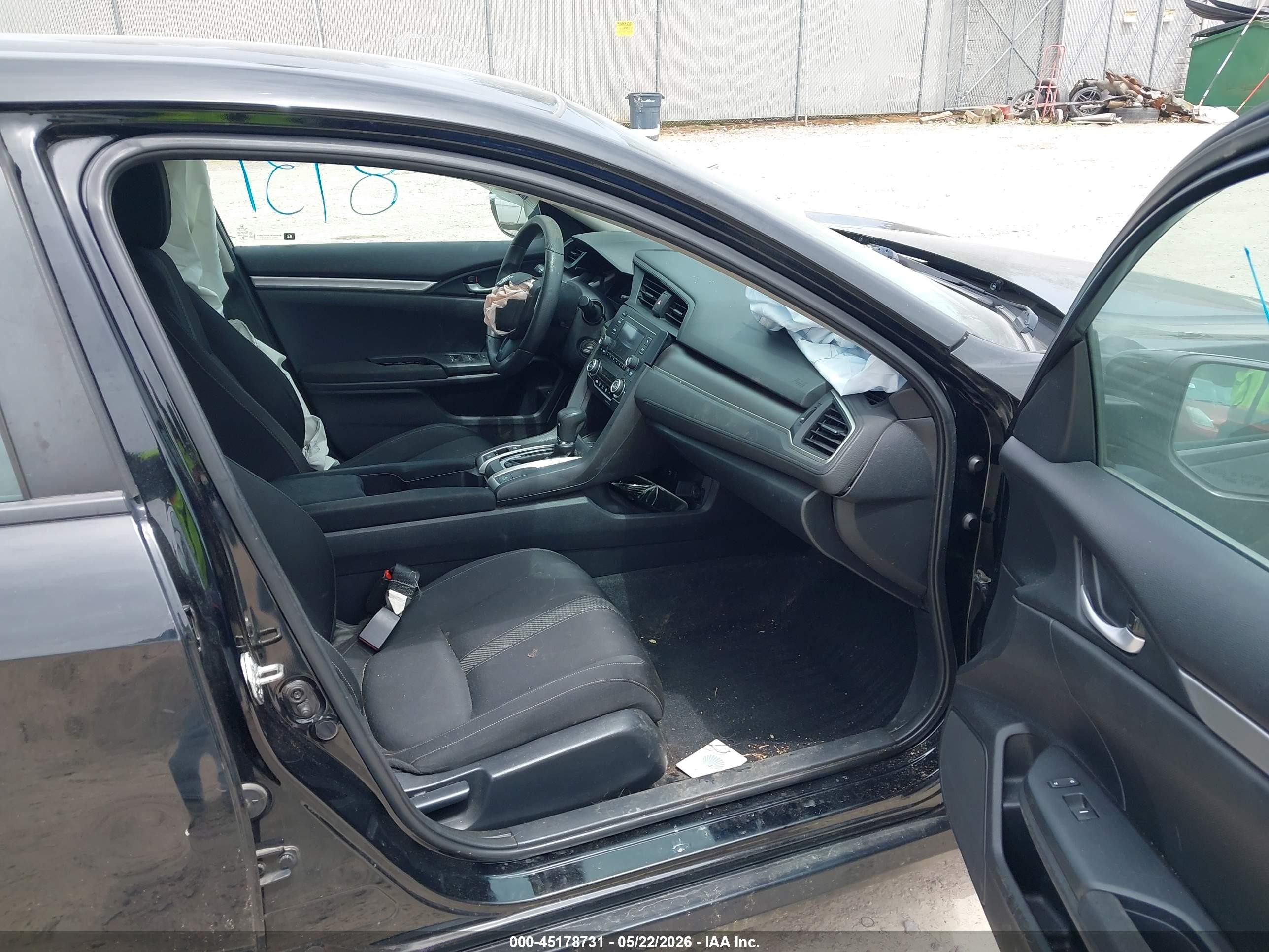 2016 Honda Civic Lx Gray vin: 19XFC2F57GE085677
