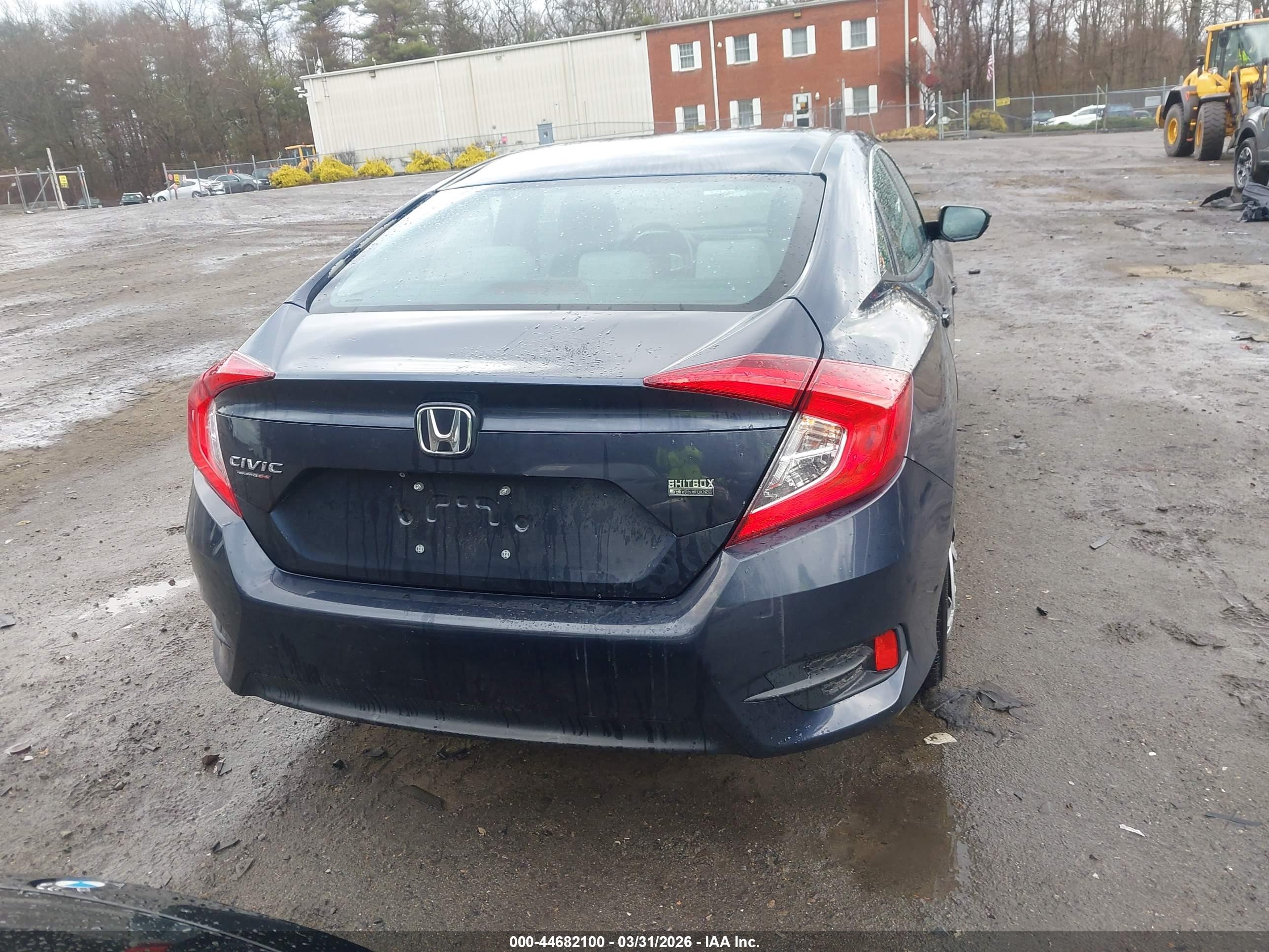 2016 Honda Civic Lx Blue vin: 19XFC2F57GE204750