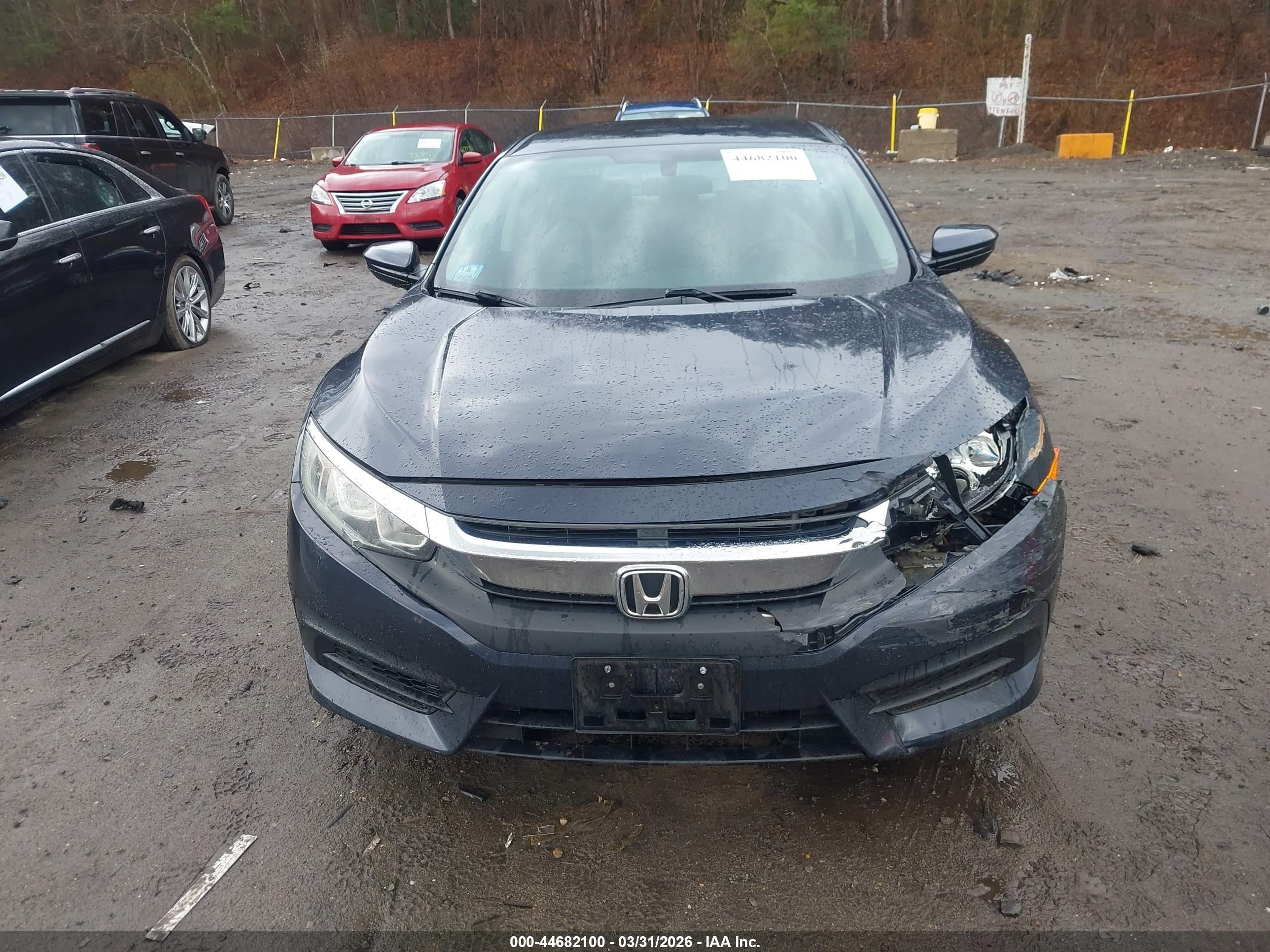 2016 Honda Civic Lx Blue vin: 19XFC2F57GE204750