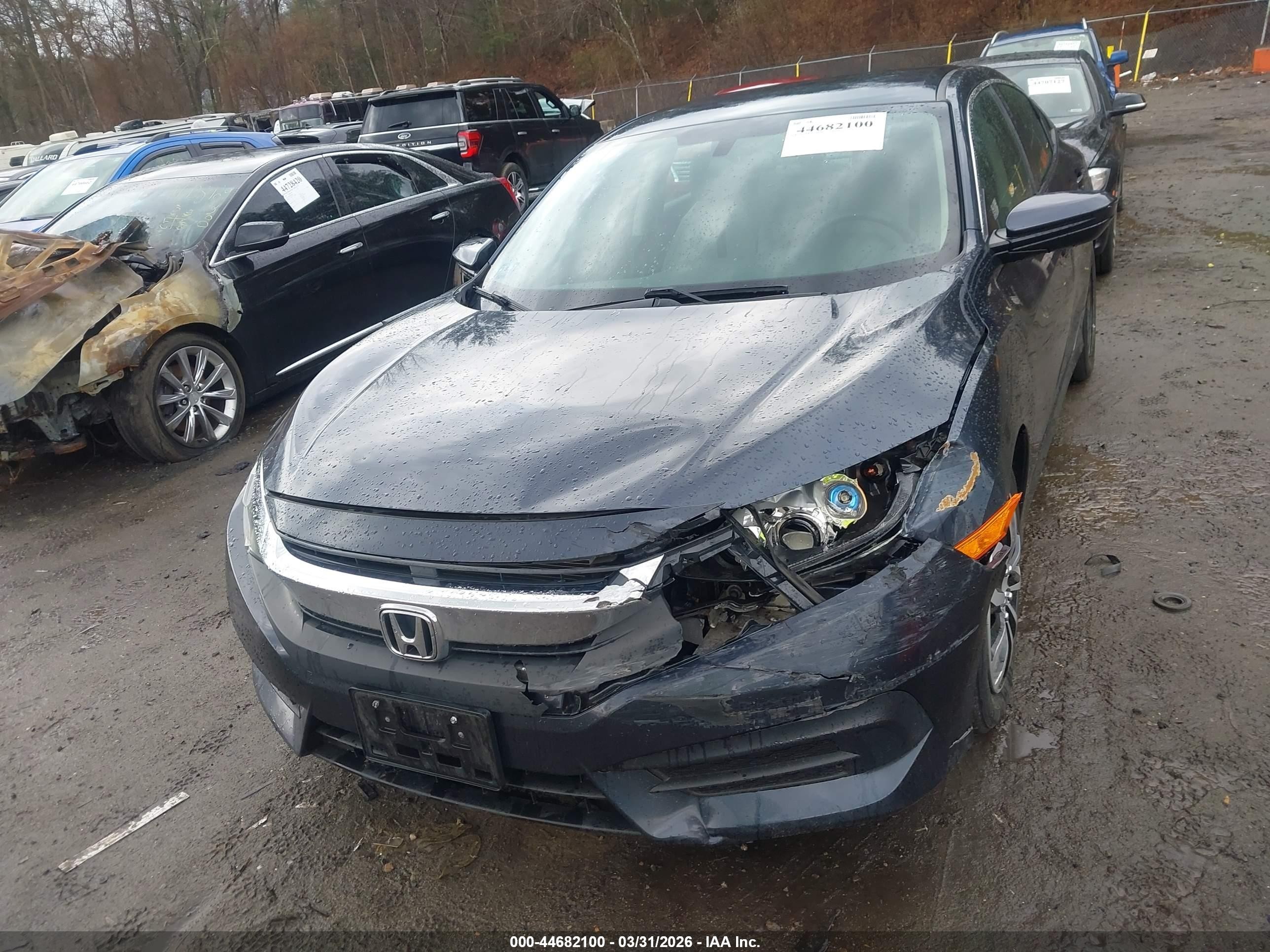 2016 Honda Civic Lx Blue vin: 19XFC2F57GE204750
