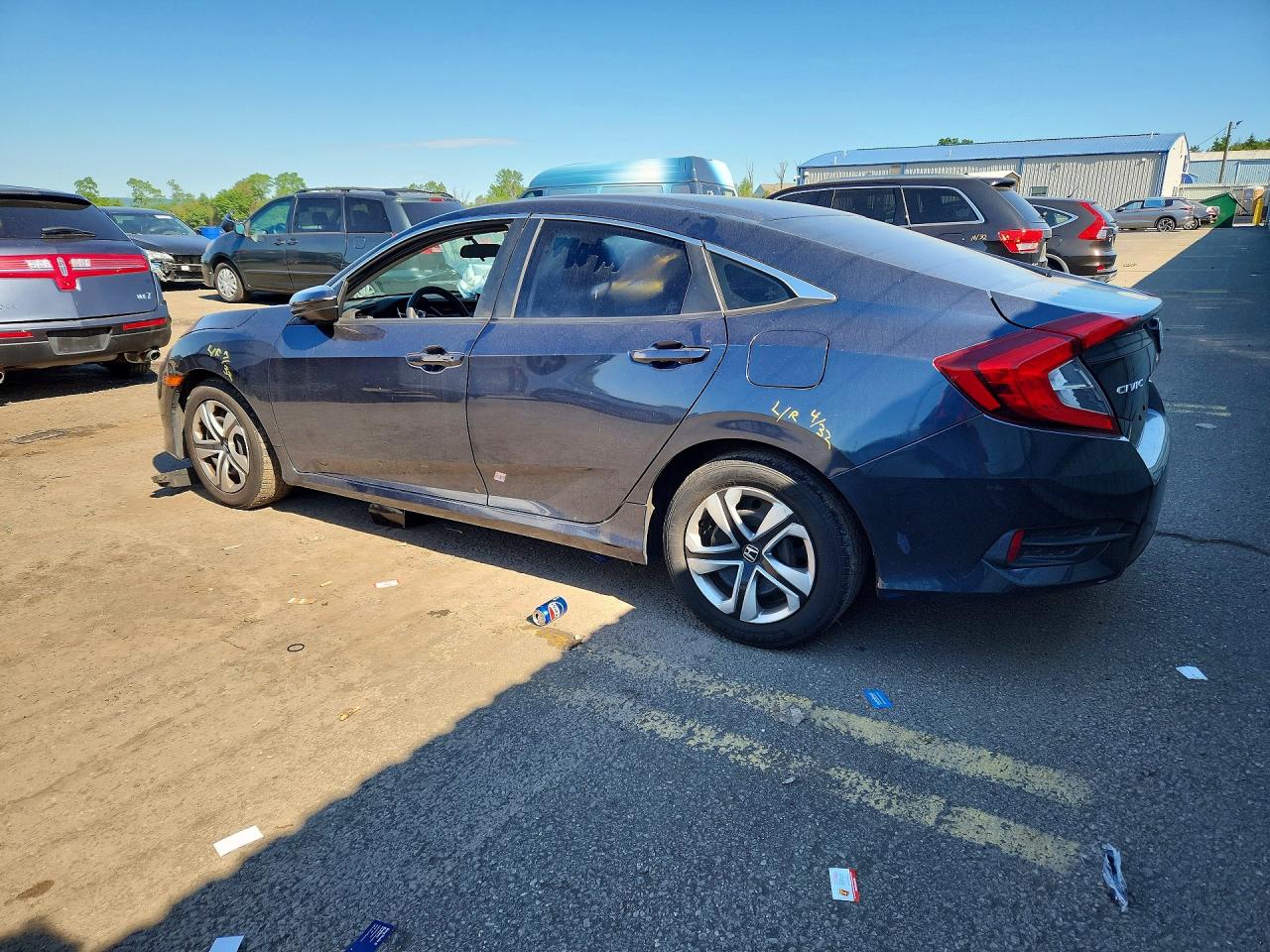 2017 Honda Civic Lx Charcoal vin: 19XFC2F57HE053362