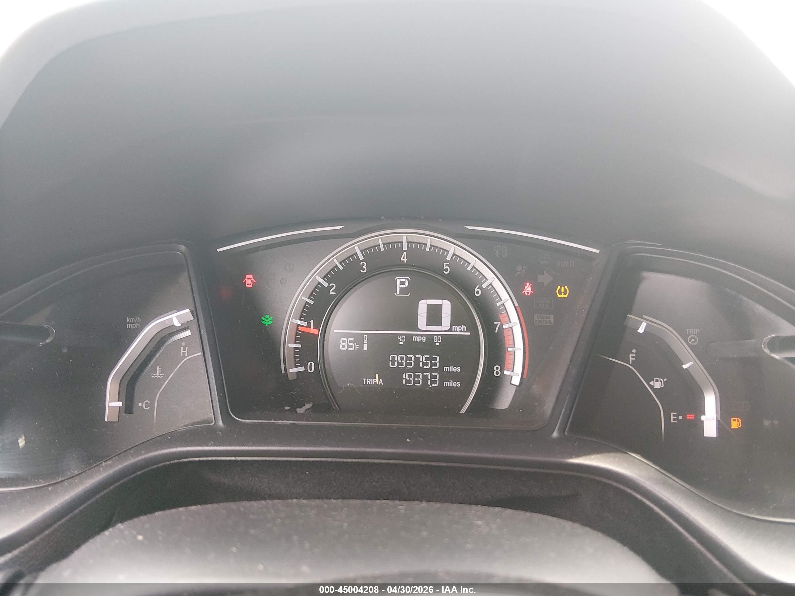 2018 Honda Civic Lx Gray vin: 19XFC2F57JE019881