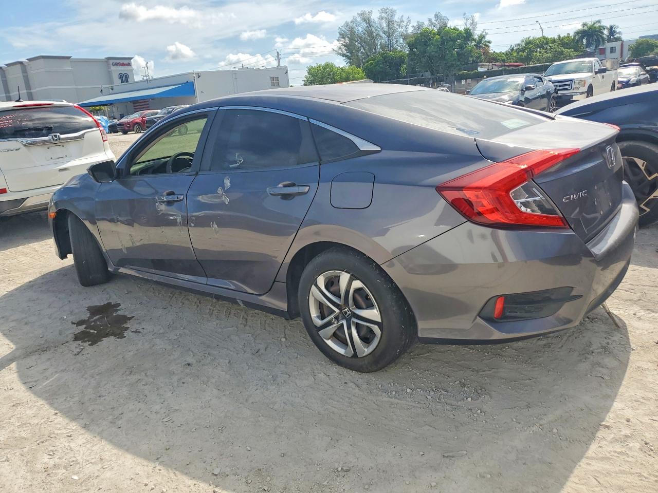 2016 Honda Civic Lx Gray vin: 19XFC2F58GE022491